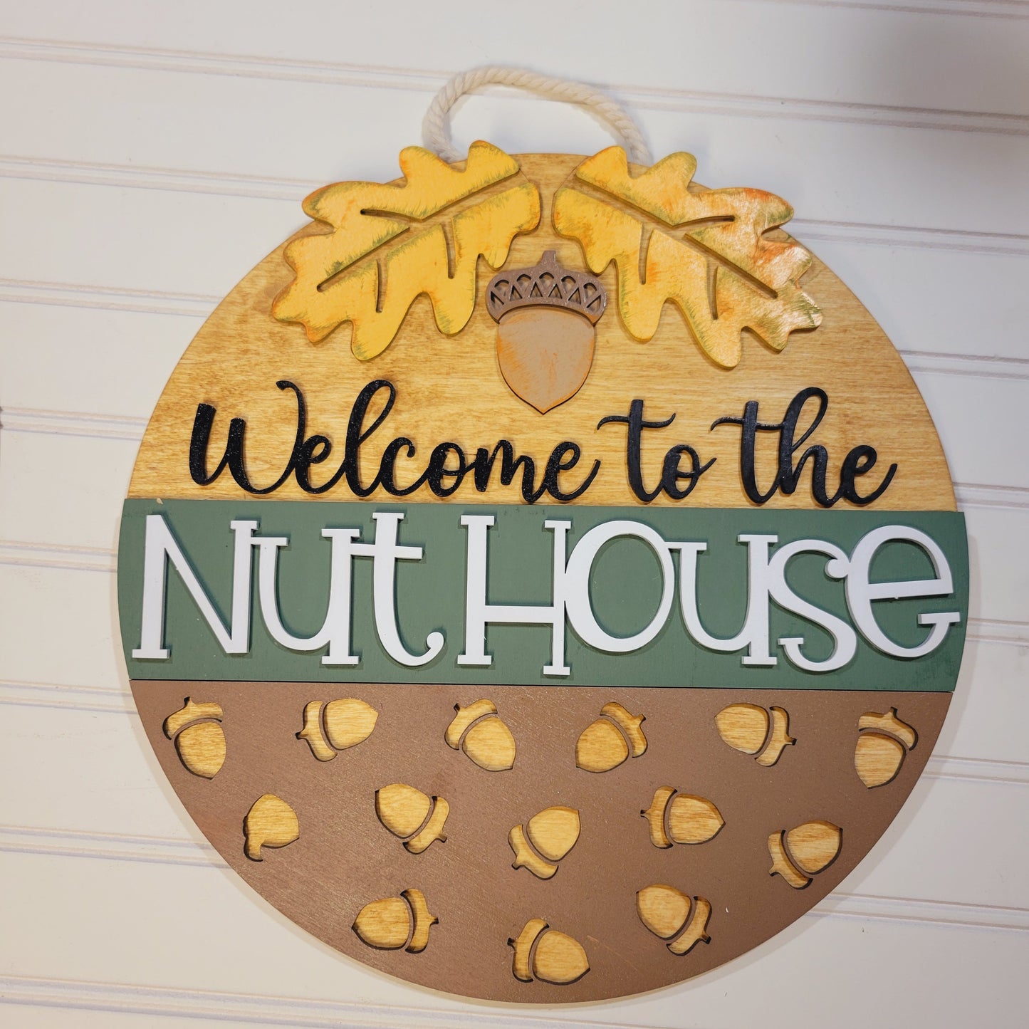 Welcome to the Nuthouse Acorn Round- Paint Party Kit