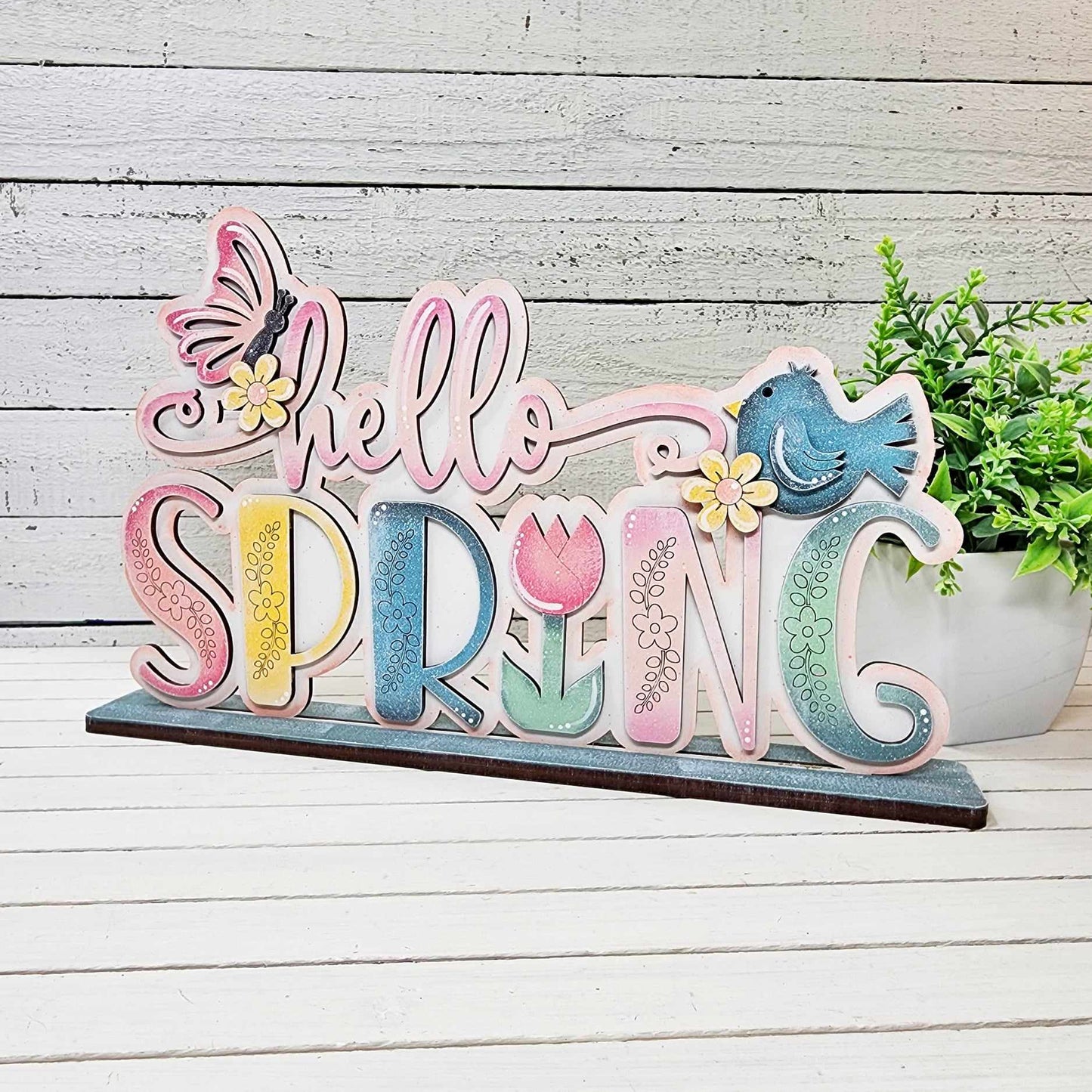 Hello Spring Shelf Sitter- DIY Blank