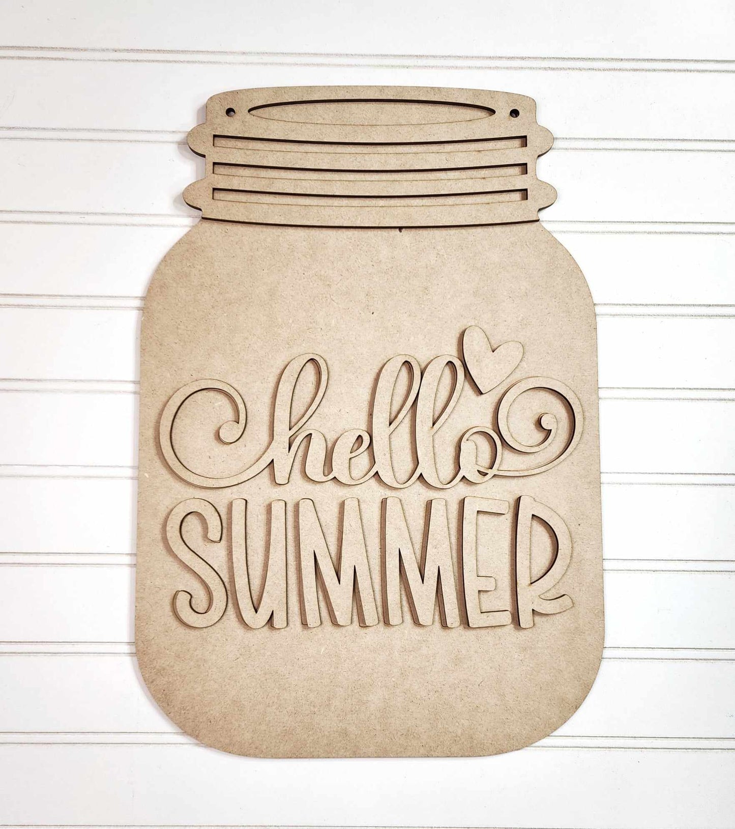 Hello Summer Mason Jar Hanger- Paint Party Kit