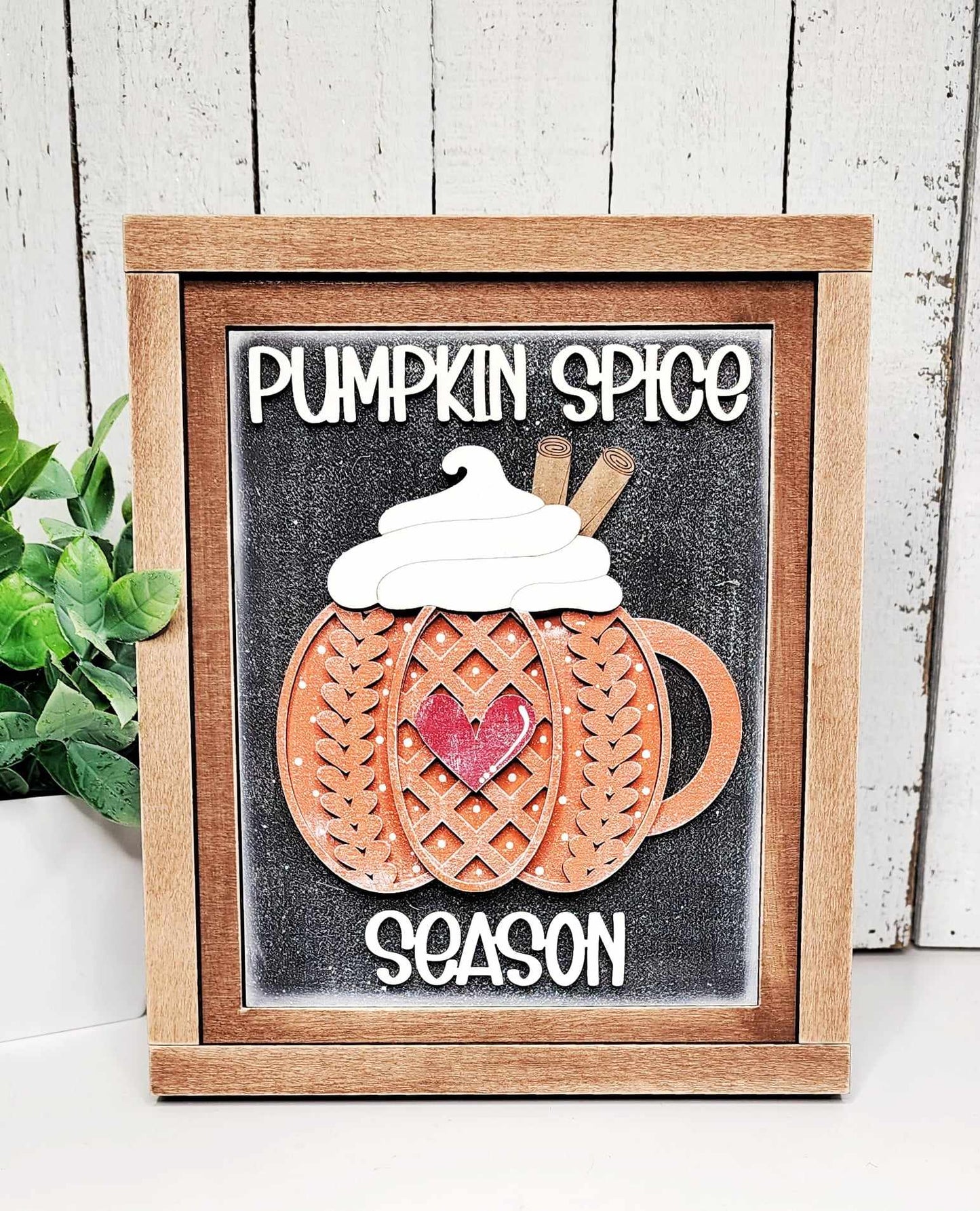 Apple Cider Harvest Sign Trio with Stands OR Frames - Paint Party Kit
