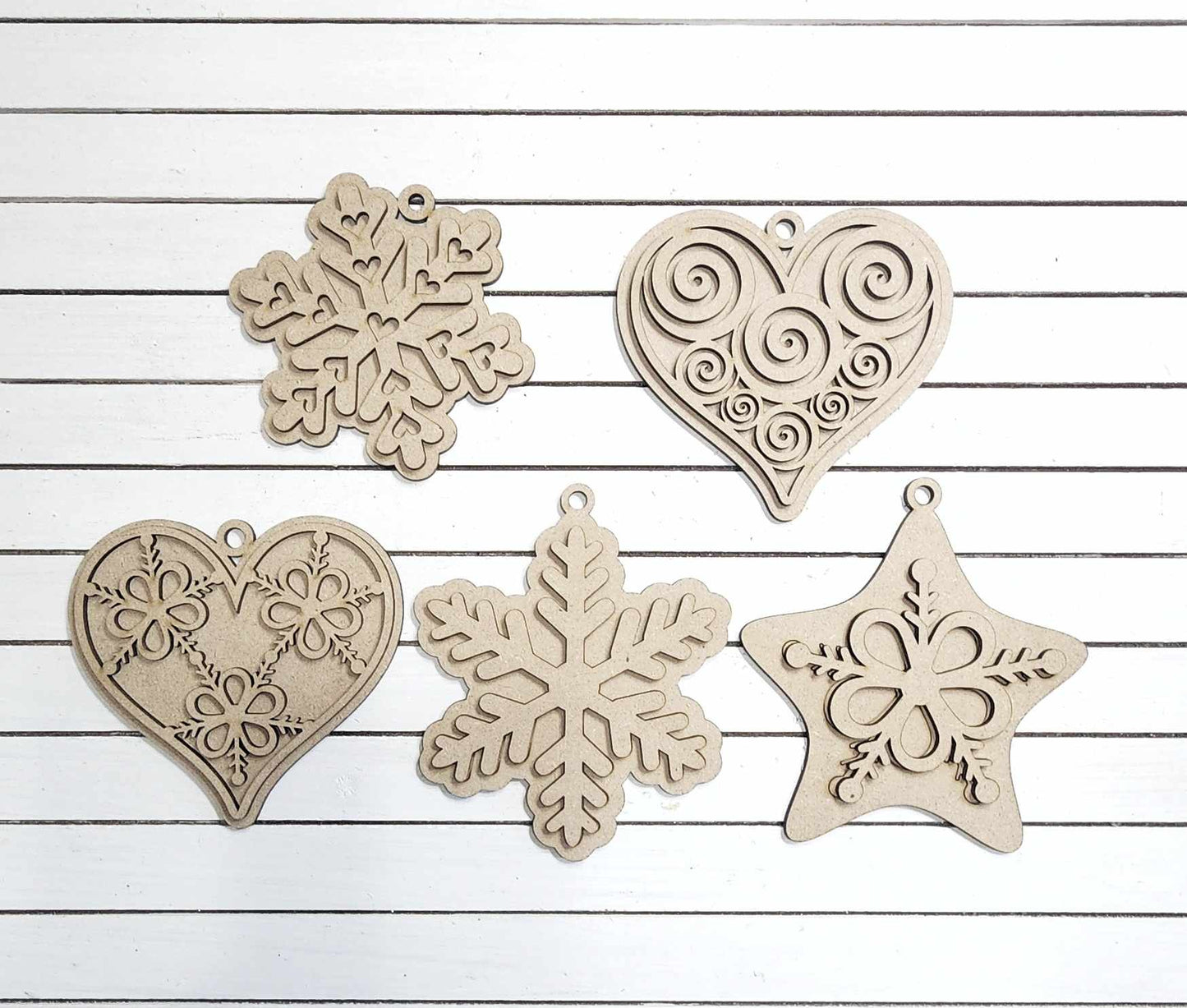 Gingerbread Snowflake Ornaments- Paint Party Kit