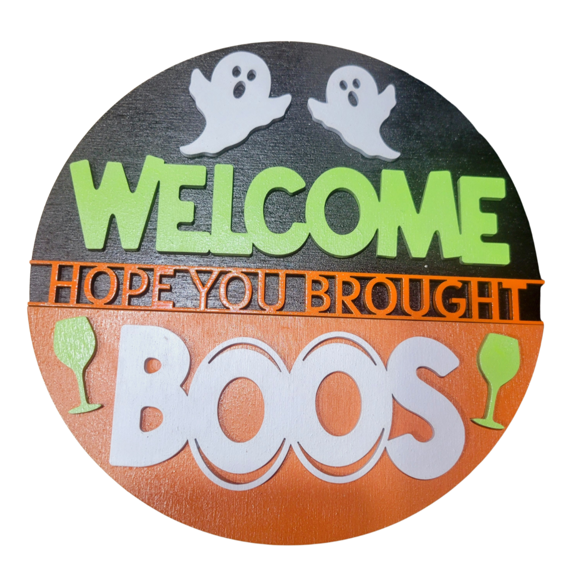 Welcome Hope You Brought Boos Round- Paint Party Kit