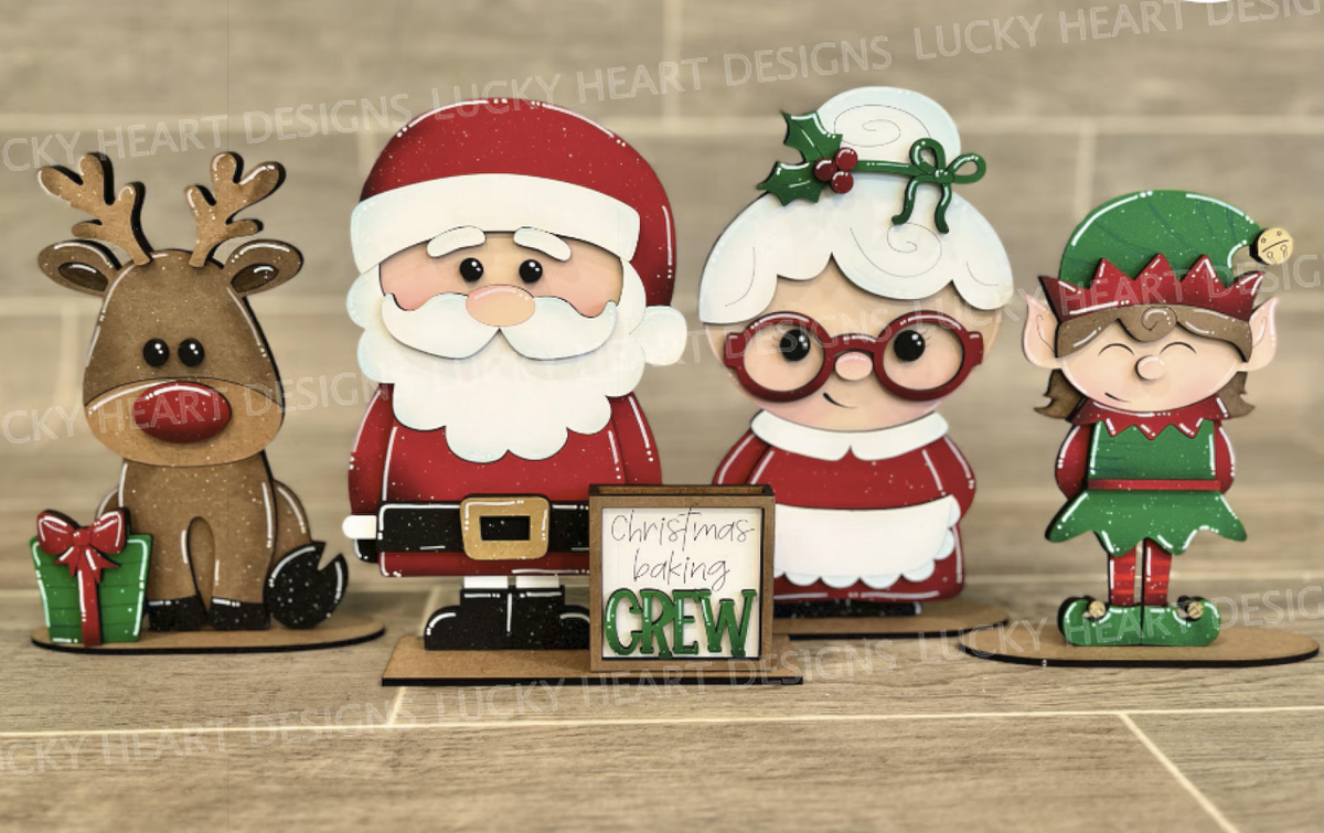 Santa & Pals Decor Set