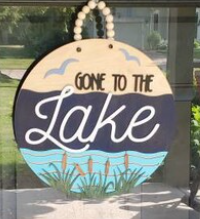 Gone To The Lake Round- Paint Party Kit
