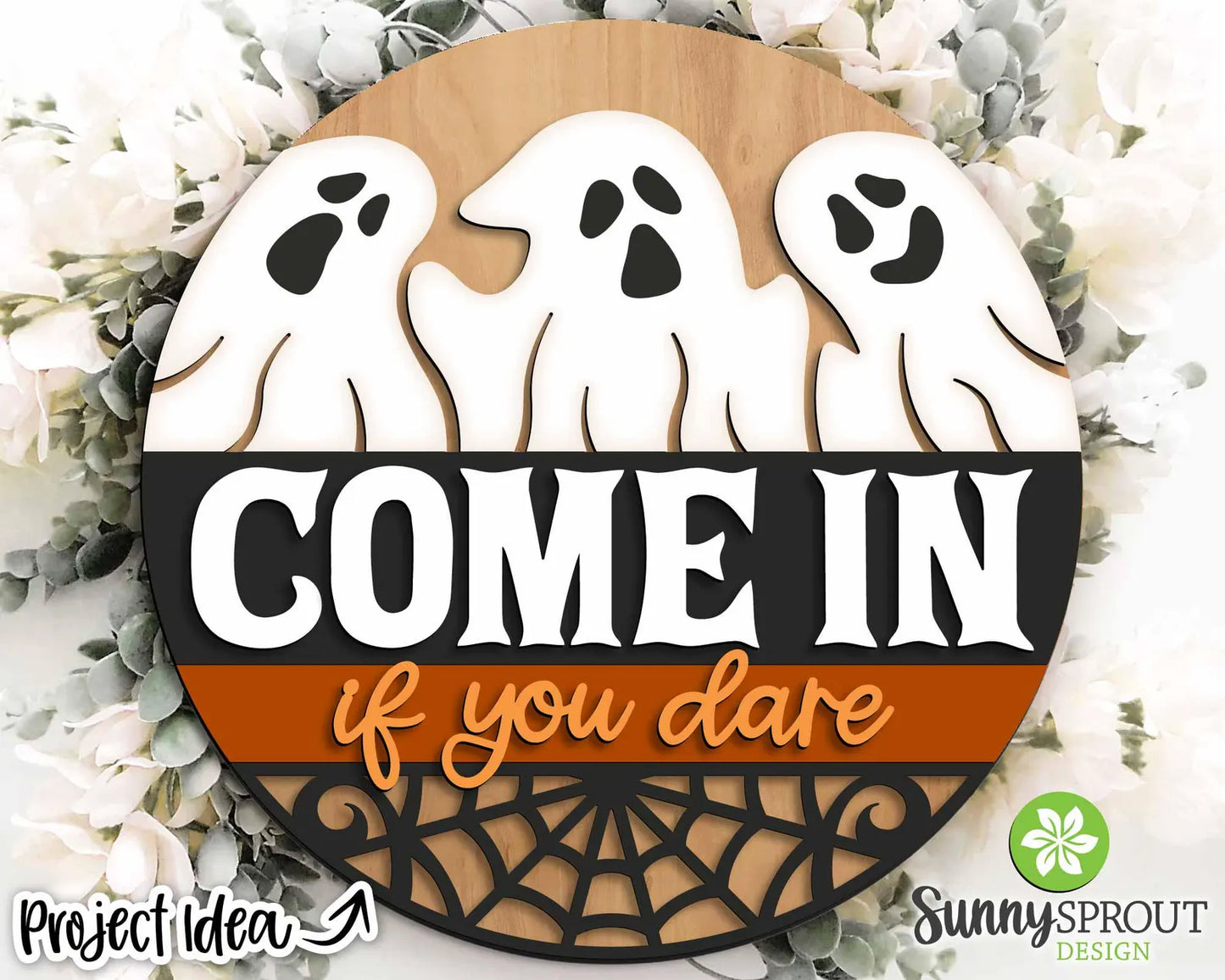 Come In If You Dare Round- DIY Blank