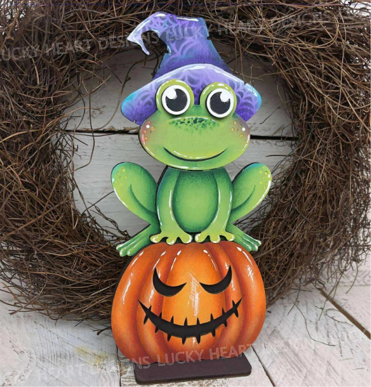 Froggy Witch Shelf Sitter