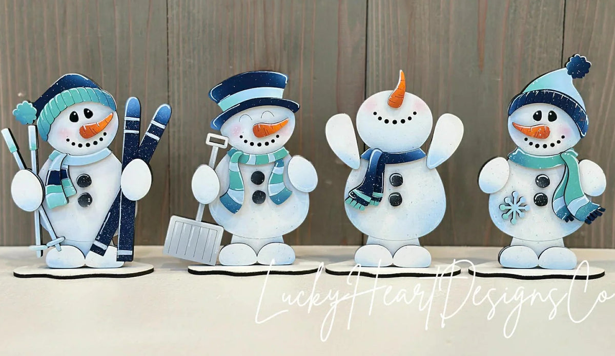 Snowmen Winter Fun Decor Set
