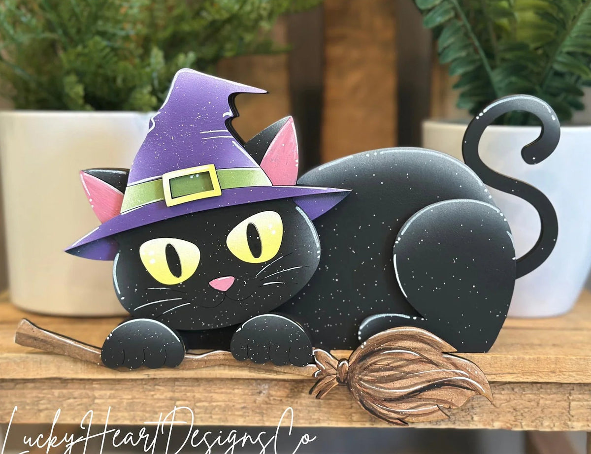 Witch Cat Shelf Hanger