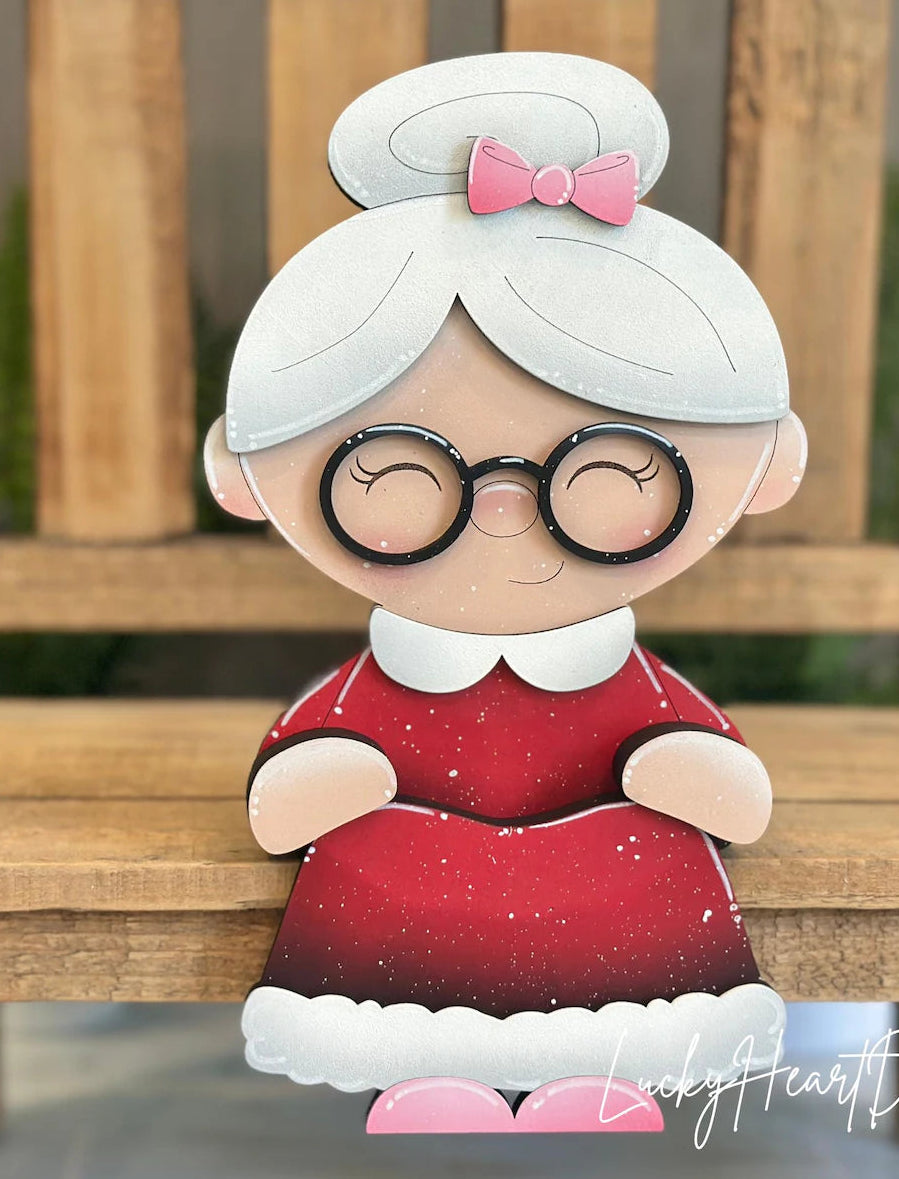 Mr & Mrs Santa Claus Shelf Hanger