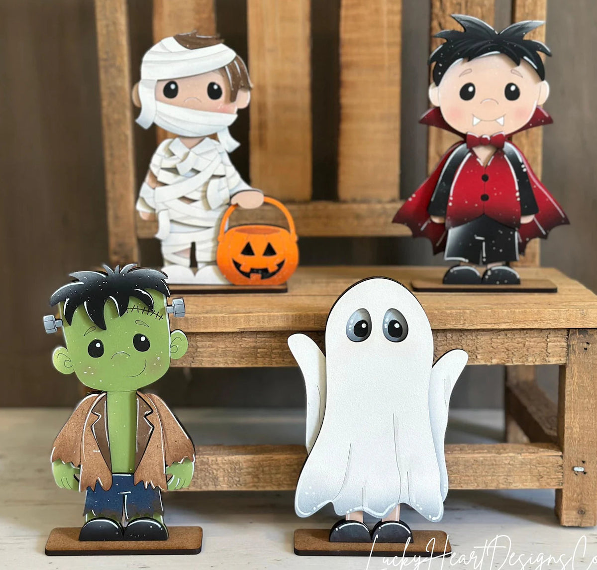 Spooky Boy Halloween Shelf Sitter Set
