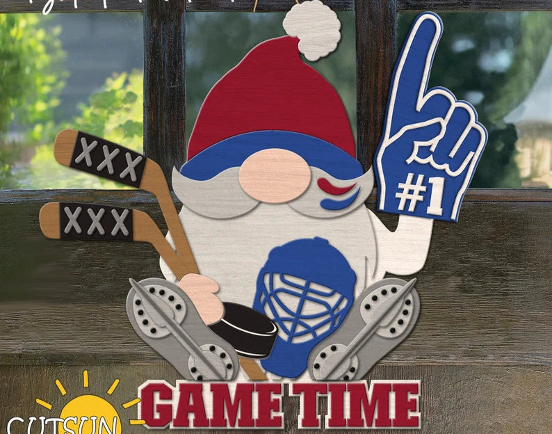 Hockey Gnome Hanger- Paint Party Kit