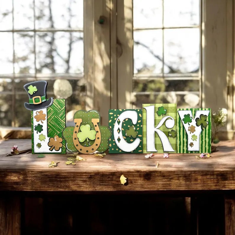 Lucky Word Block- DIY Blank