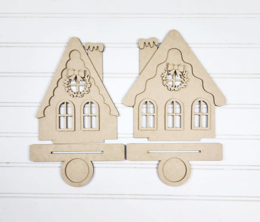 Victorian Gingerbread Christmas Tea Light Mantle Sitter- DIY Blank