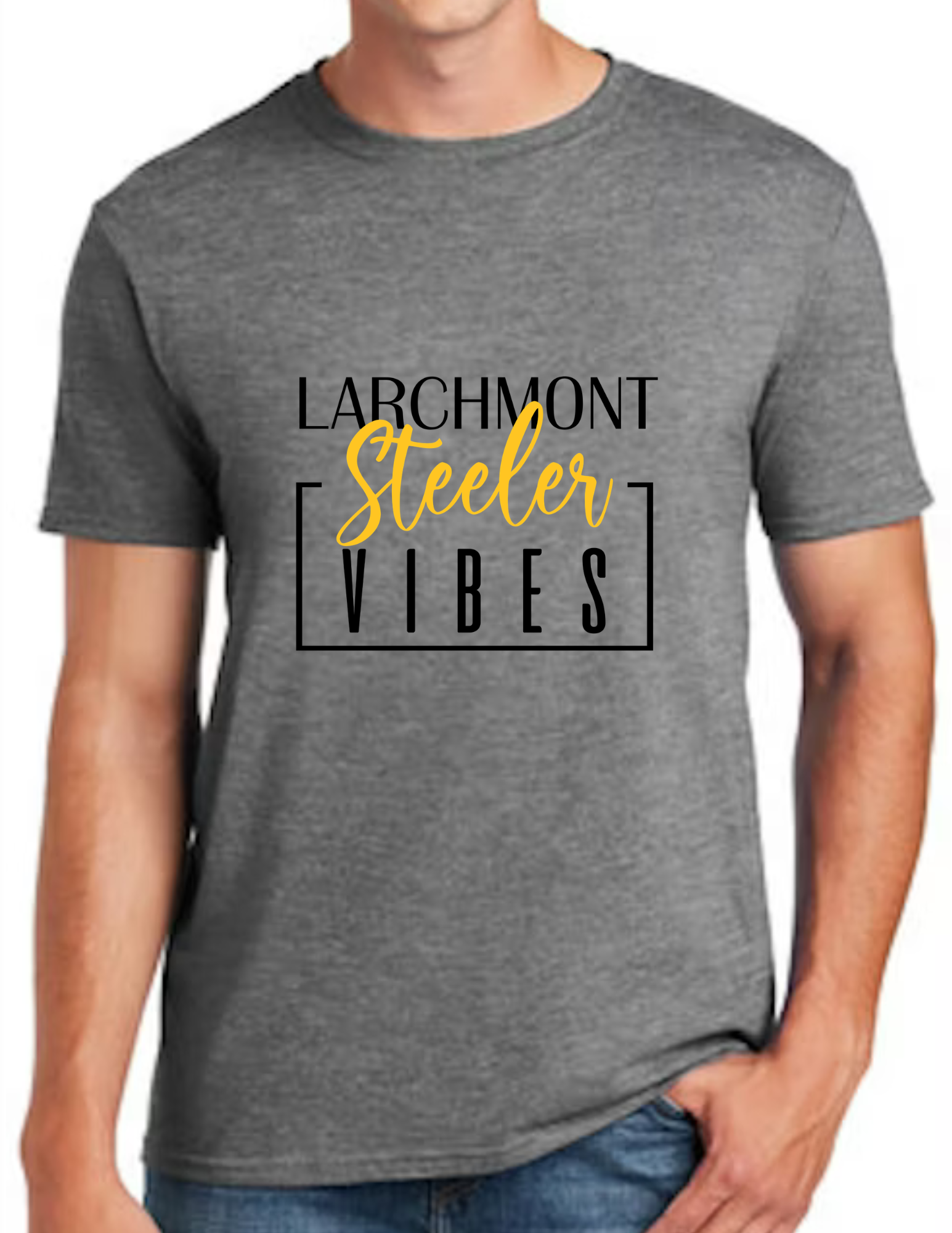Larchmont Steelers Vibes- Dark Grey