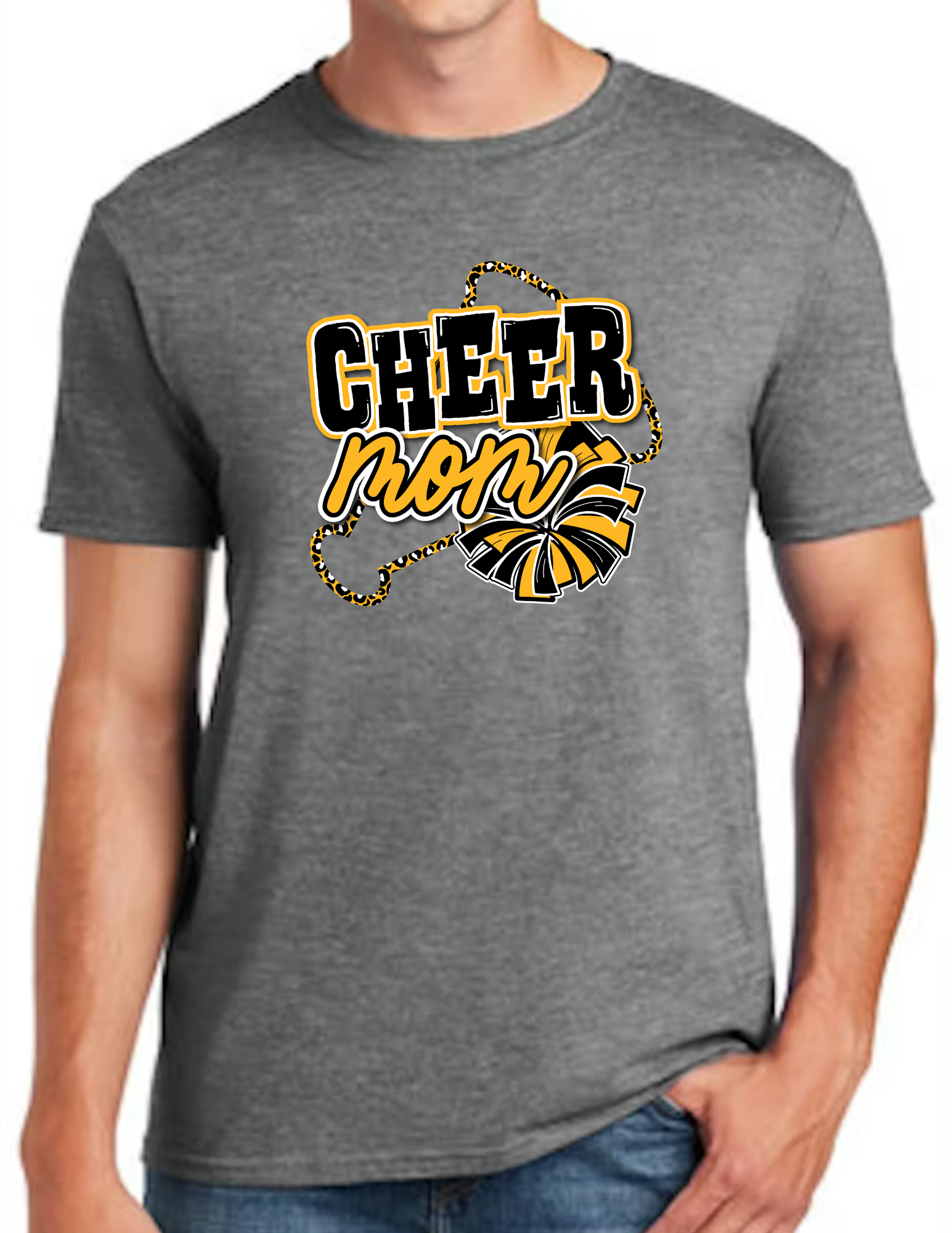 Cheer Mom Megaphone- Dark Grey