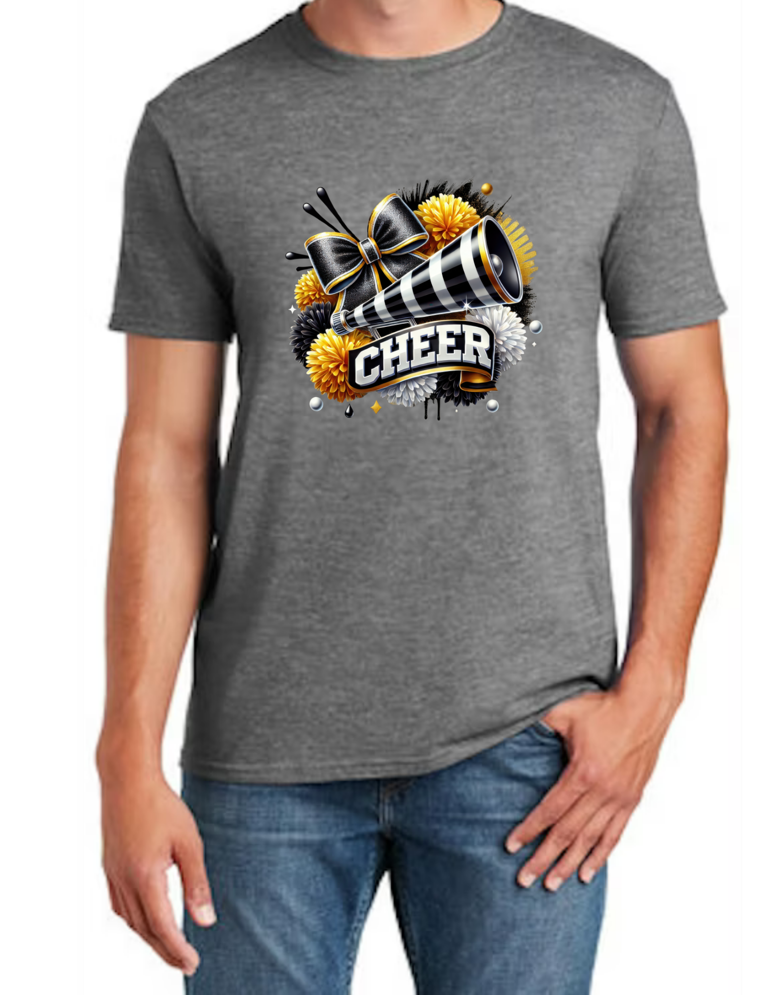 Cheer Cheerleading Design- Dark Grey