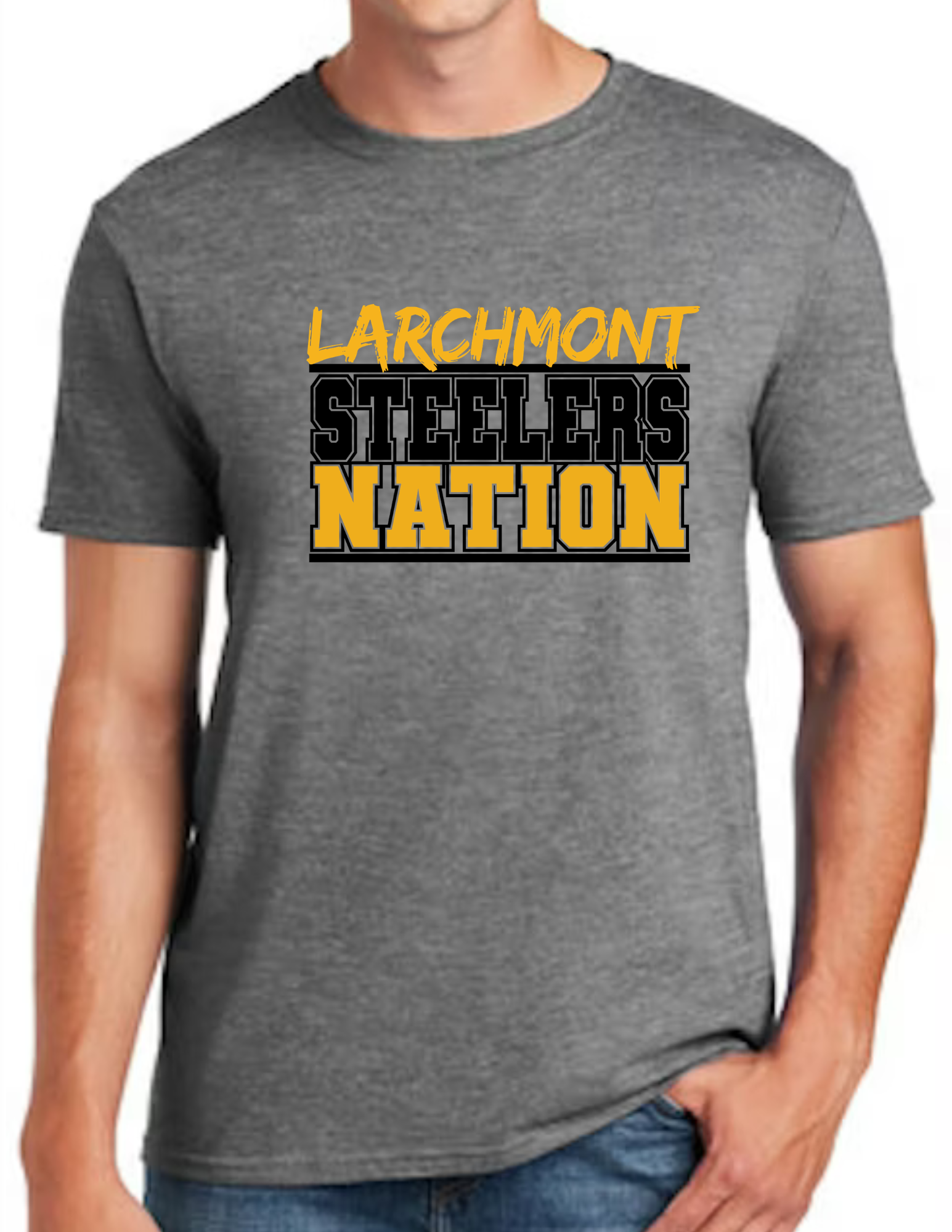 Larchmont Steeler Nation- Dark Grey