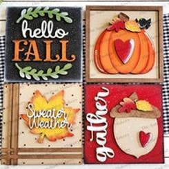Sweater Weather Quad Mix & Match Tiles- Paint Party Kit