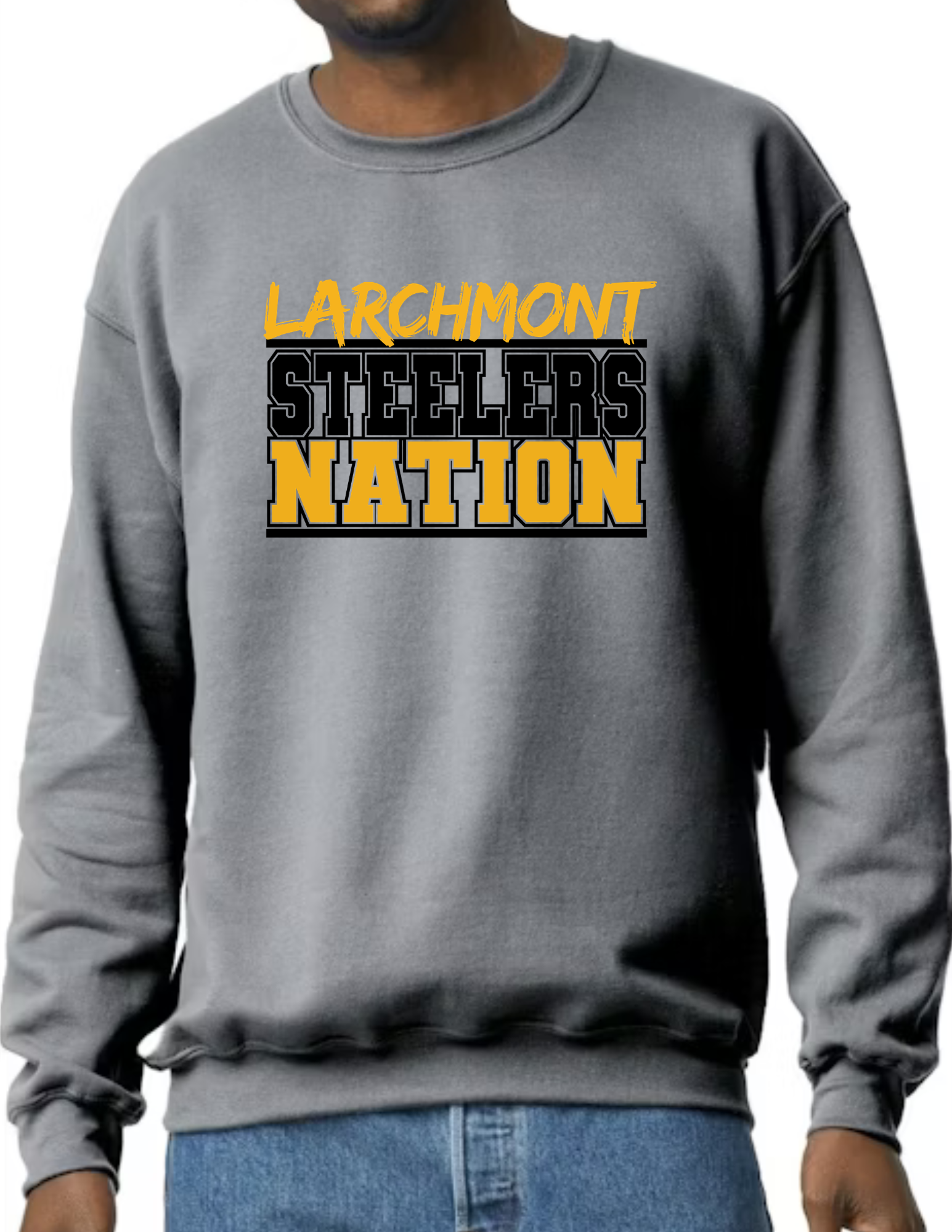Larchmont Steeler Nation- Dark Grey