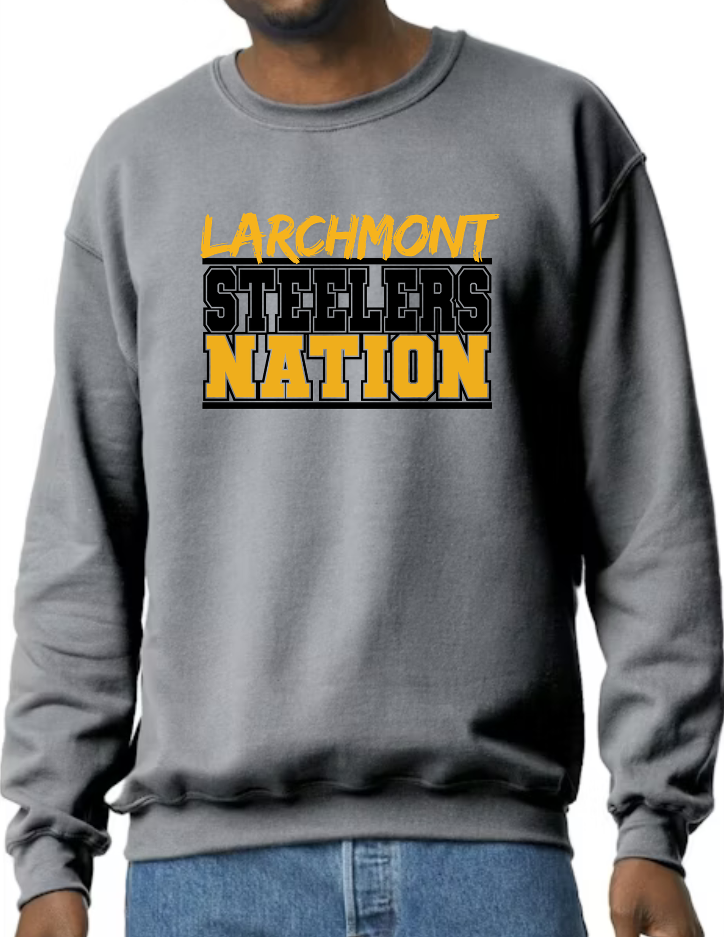 Larchmont Steeler Nation- Dark Grey