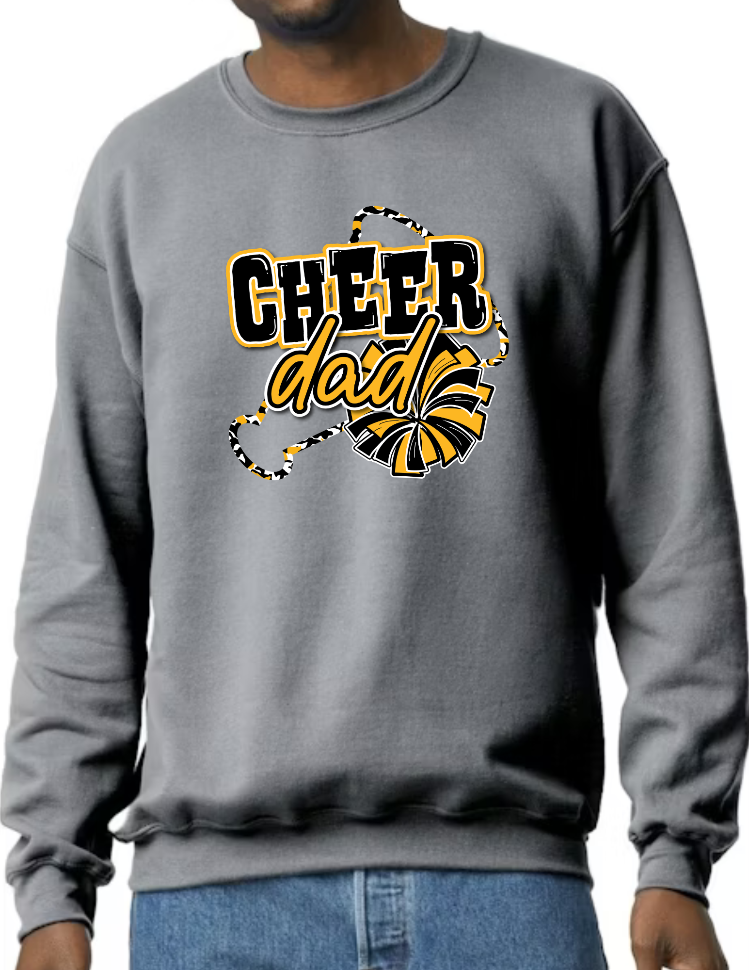Cheer Dad Megaphone- Dark Grey