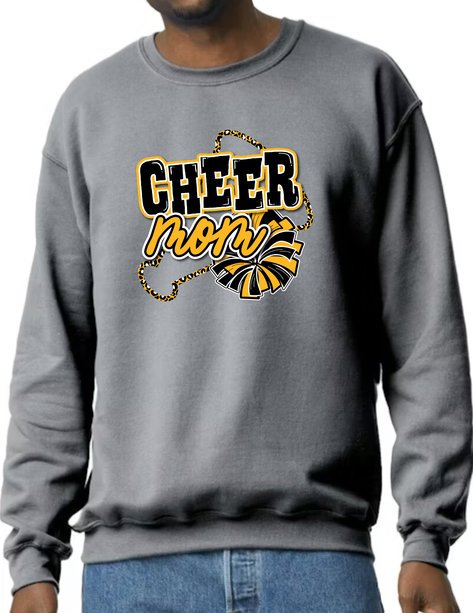 Cheer Mom Megaphone- Dark Grey
