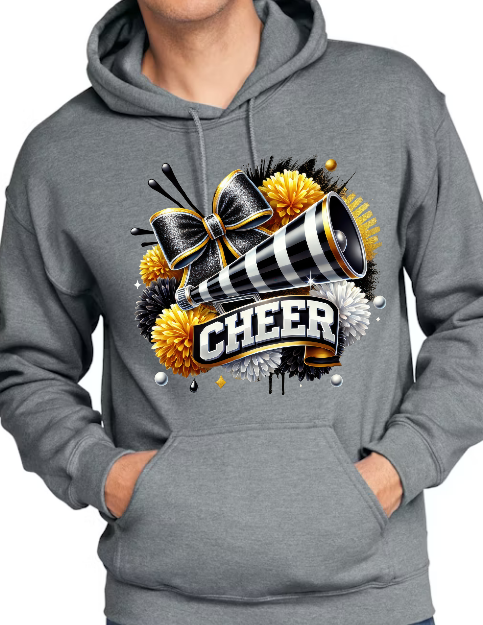 Cheer Cheerleading Design- Dark Grey