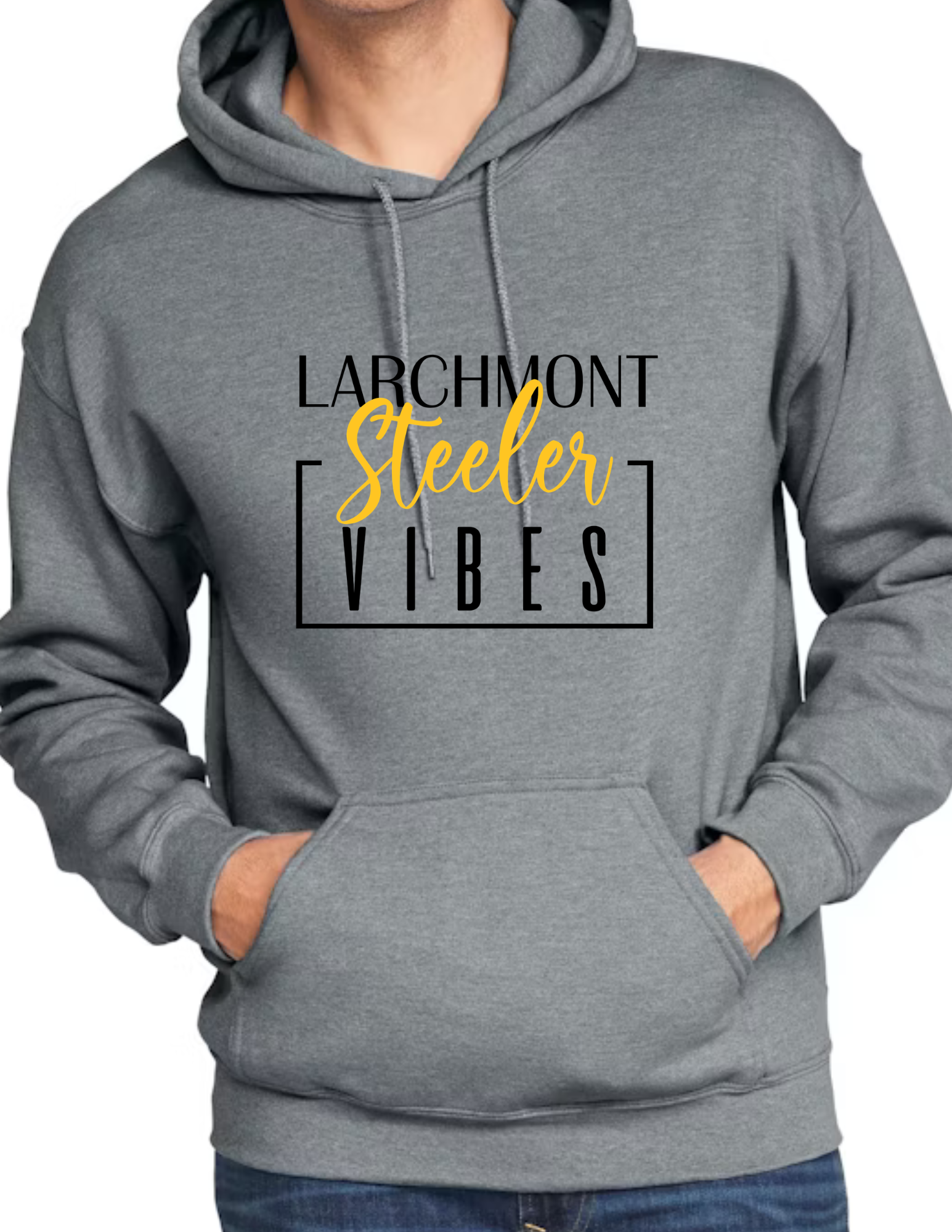 Larchmont Steelers Vibes- Dark Grey