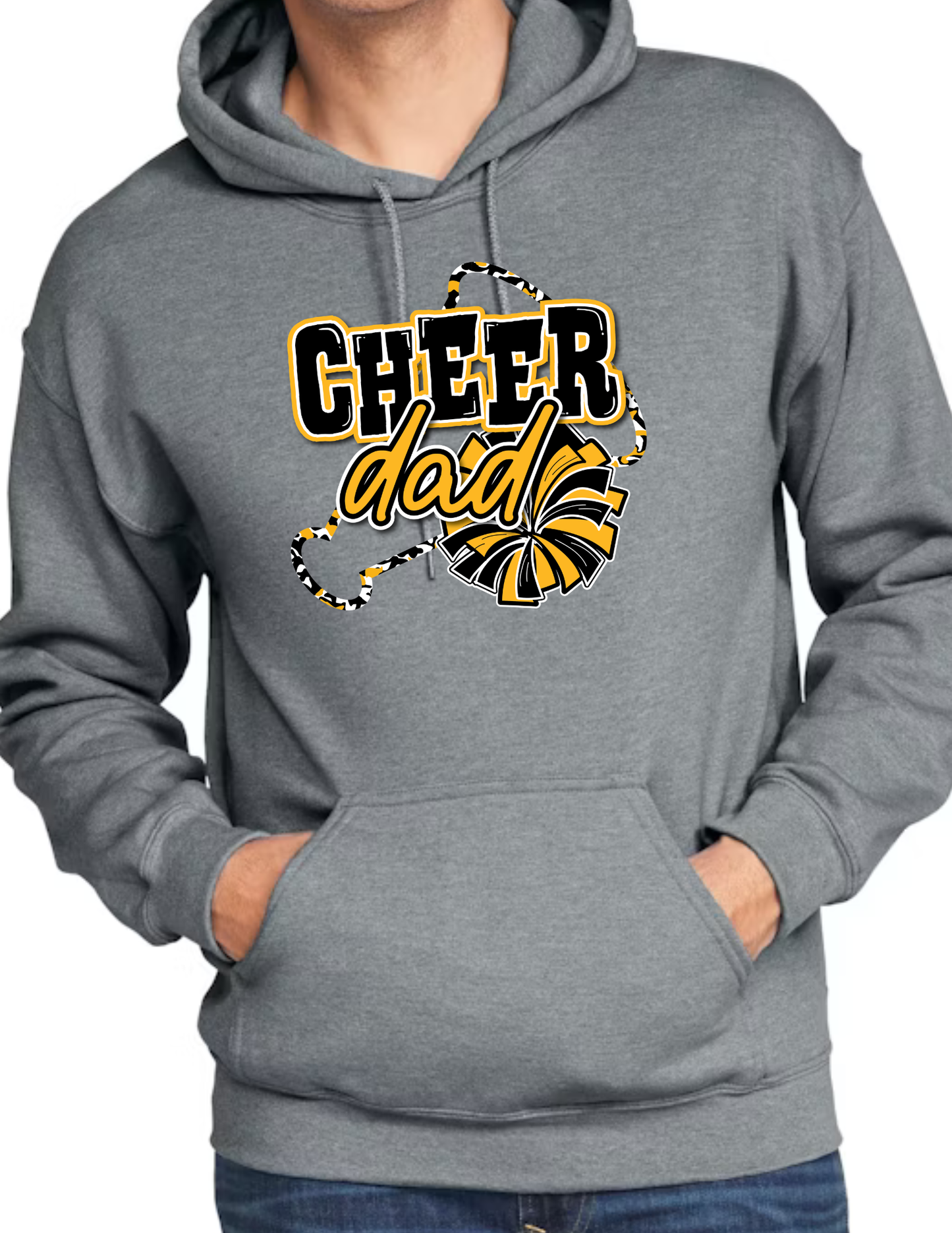 Cheer Dad Megaphone- Dark Grey