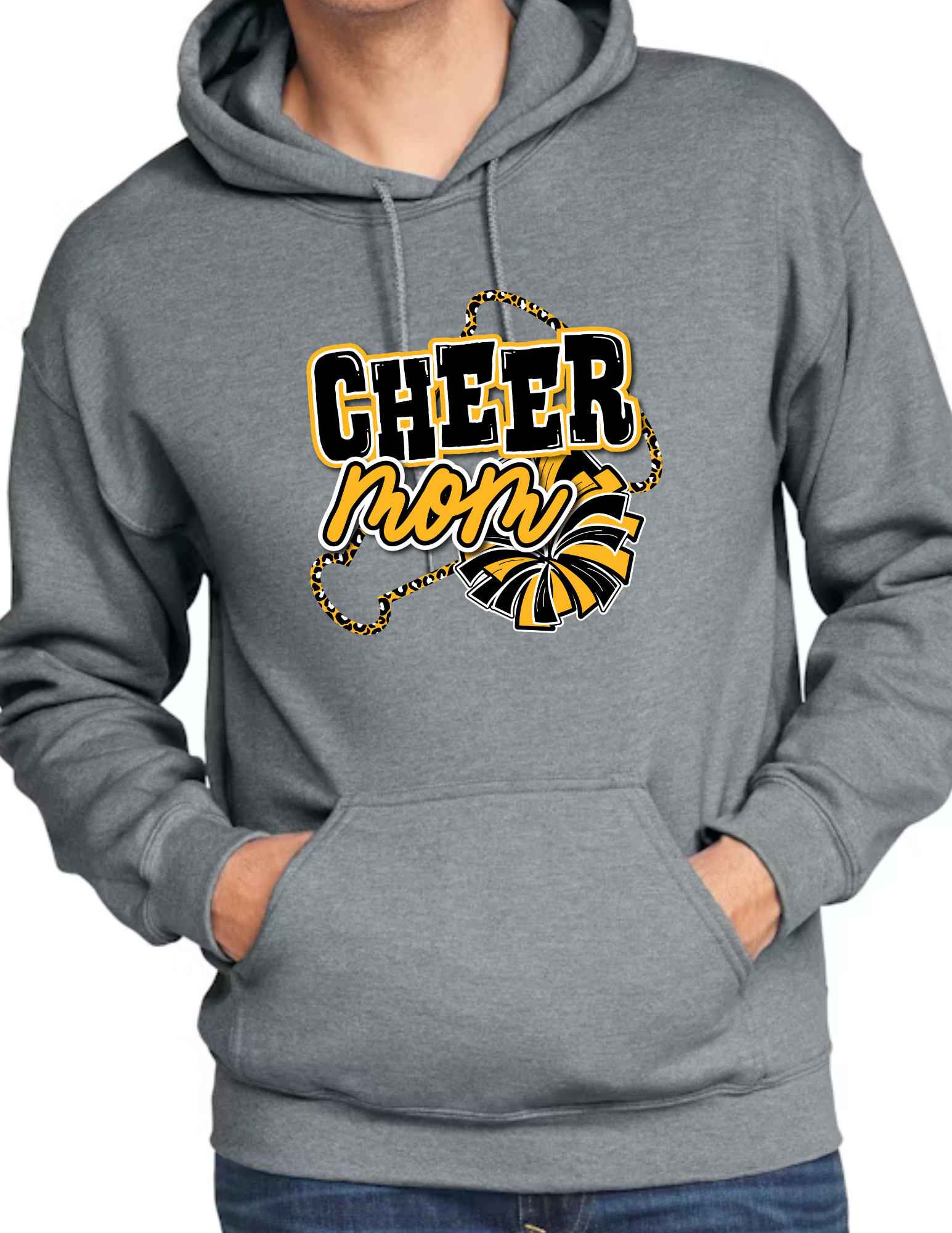 Cheer Mom Megaphone- Dark Grey