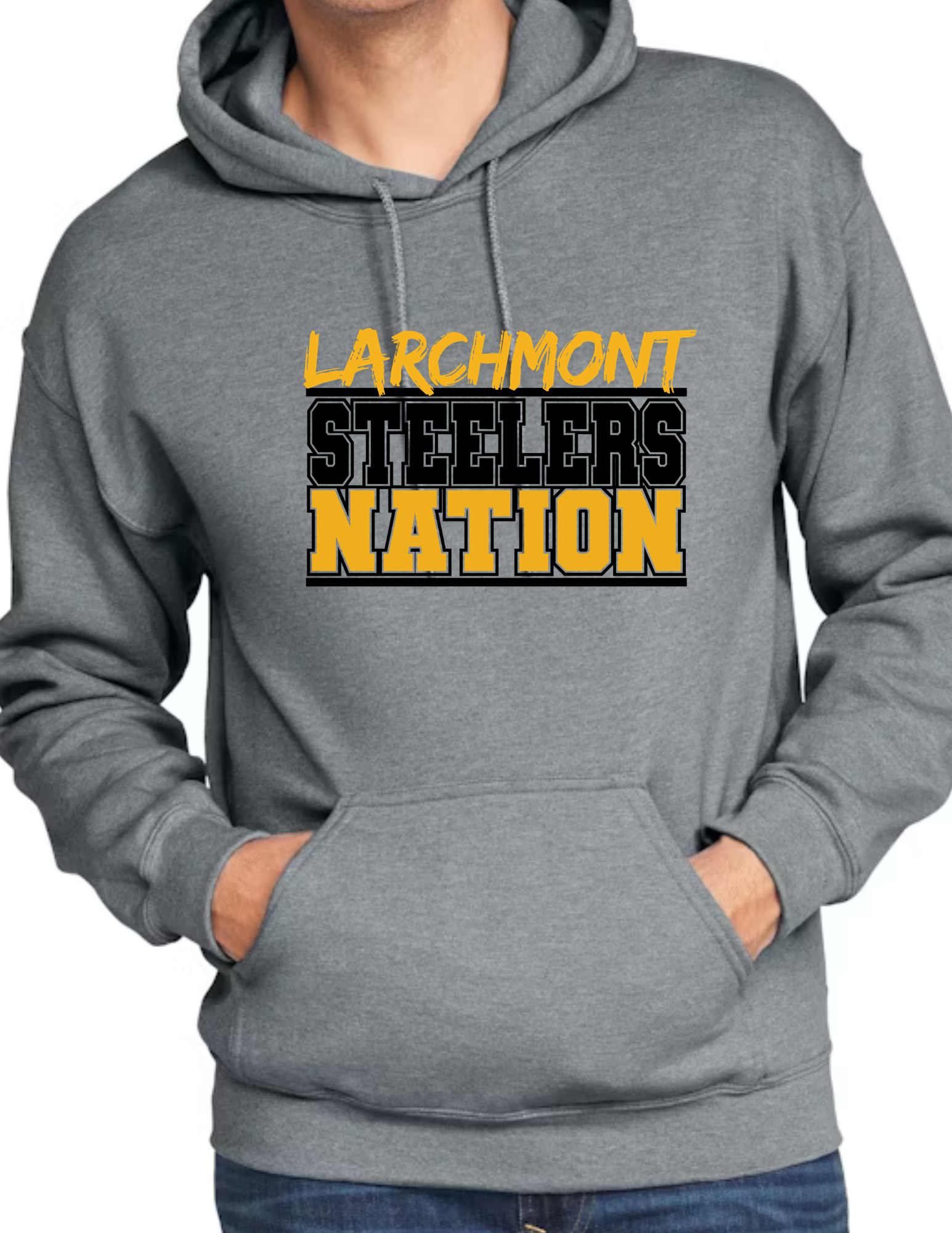 Larchmont Steeler Nation- Dark Grey