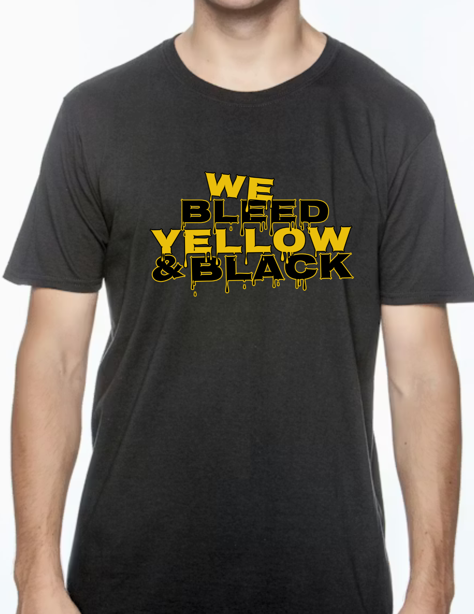 We Bleed Yellow & Black- Black