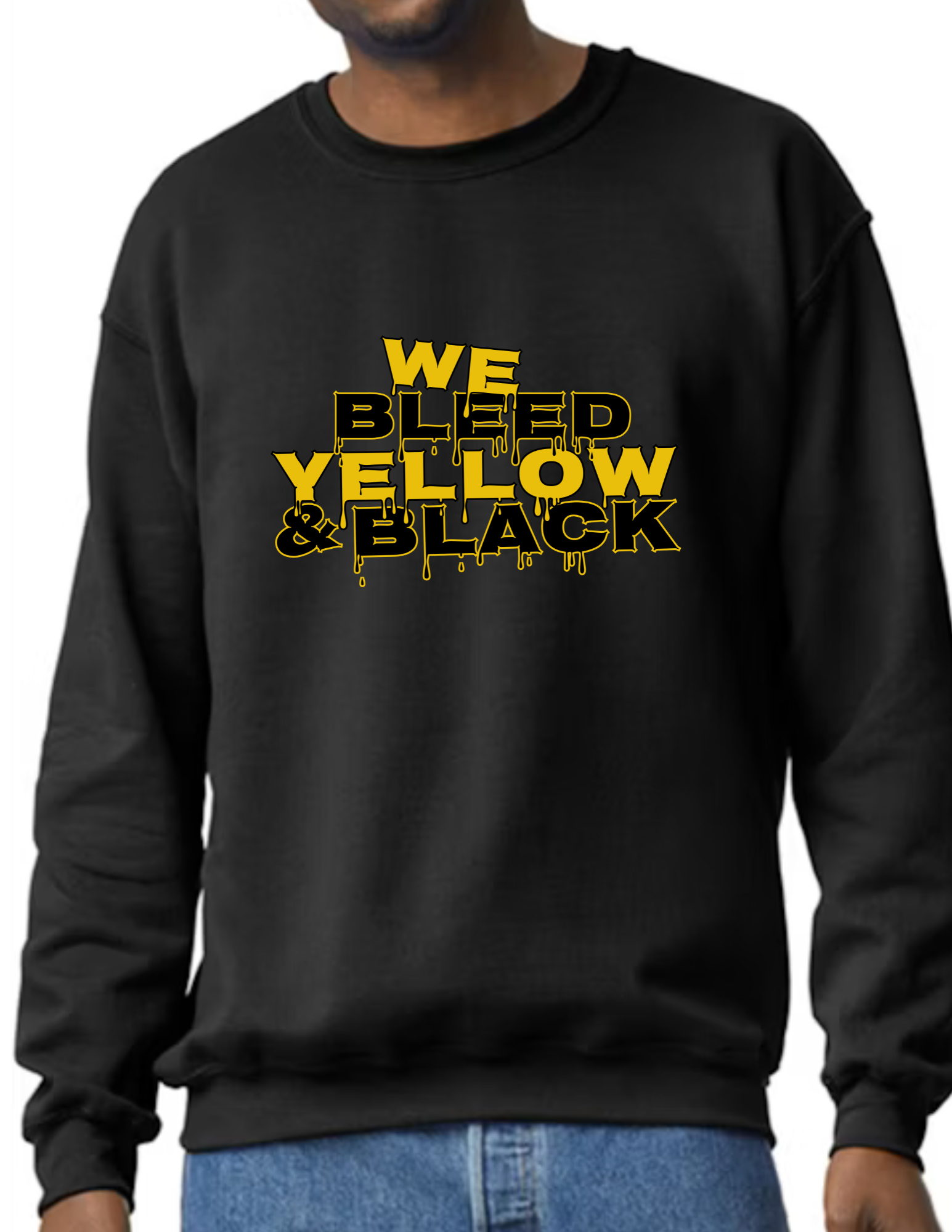 We Bleed Yellow & Black- Black