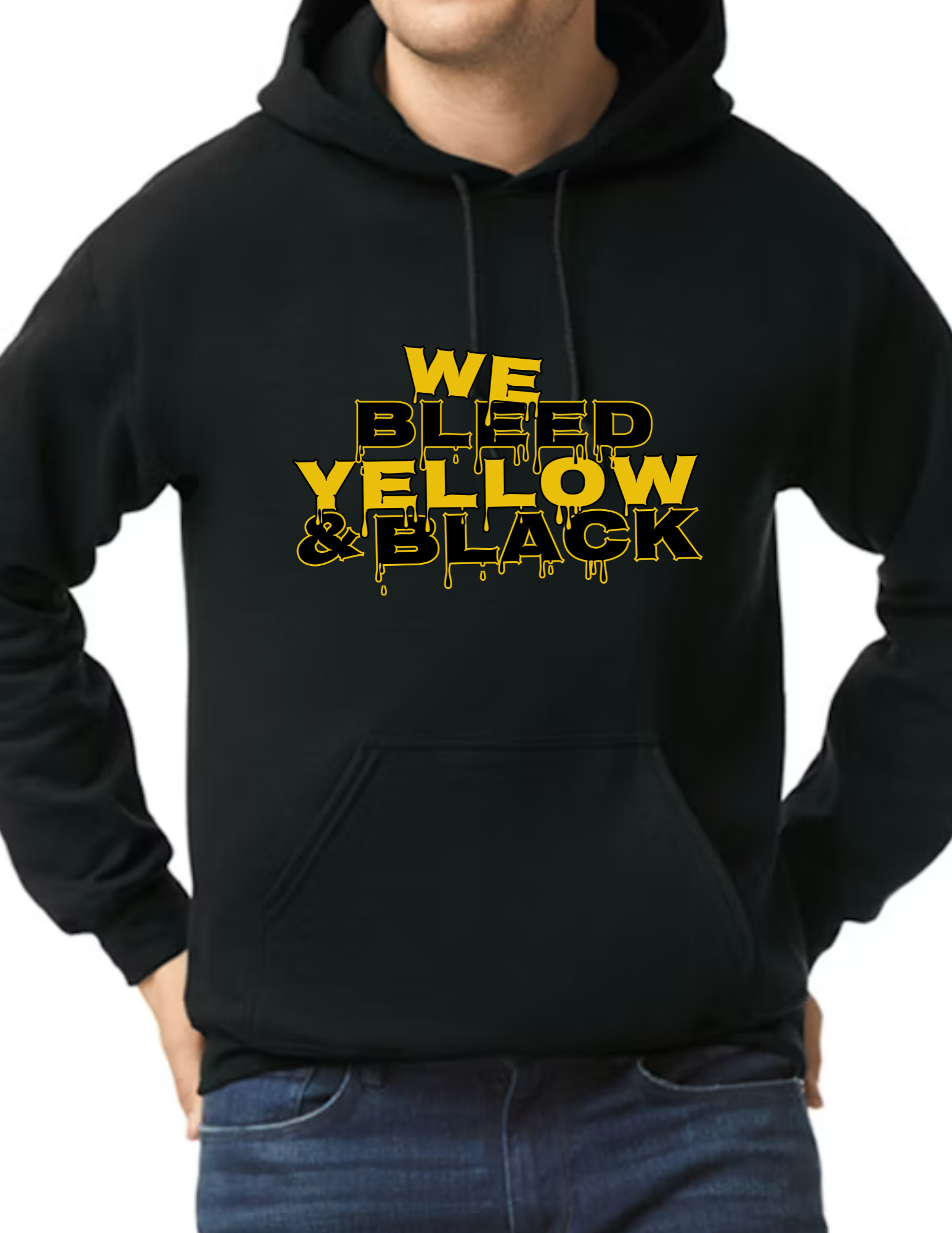 We Bleed Yellow & Black- Black