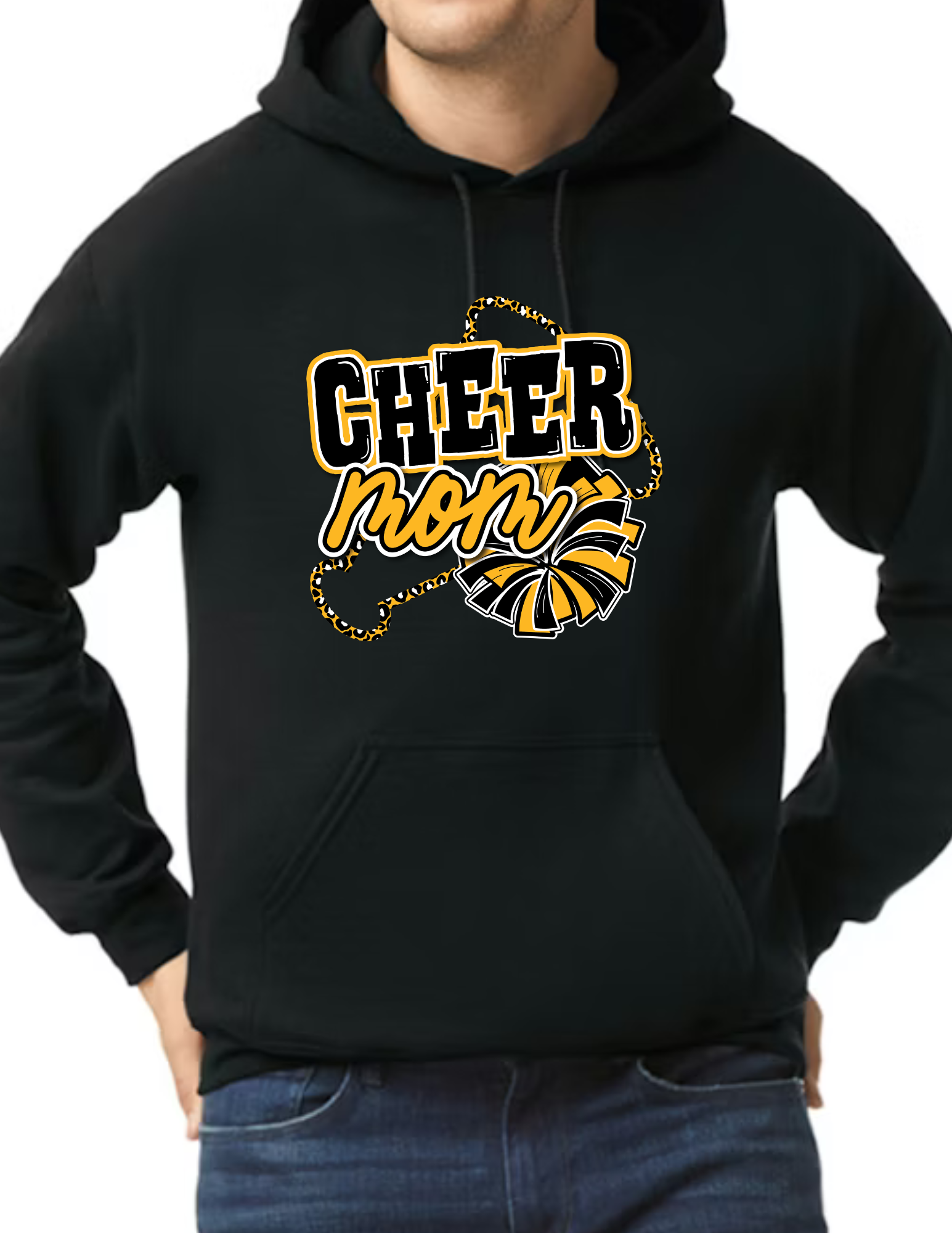 Cheer Mom Megaphone- Black