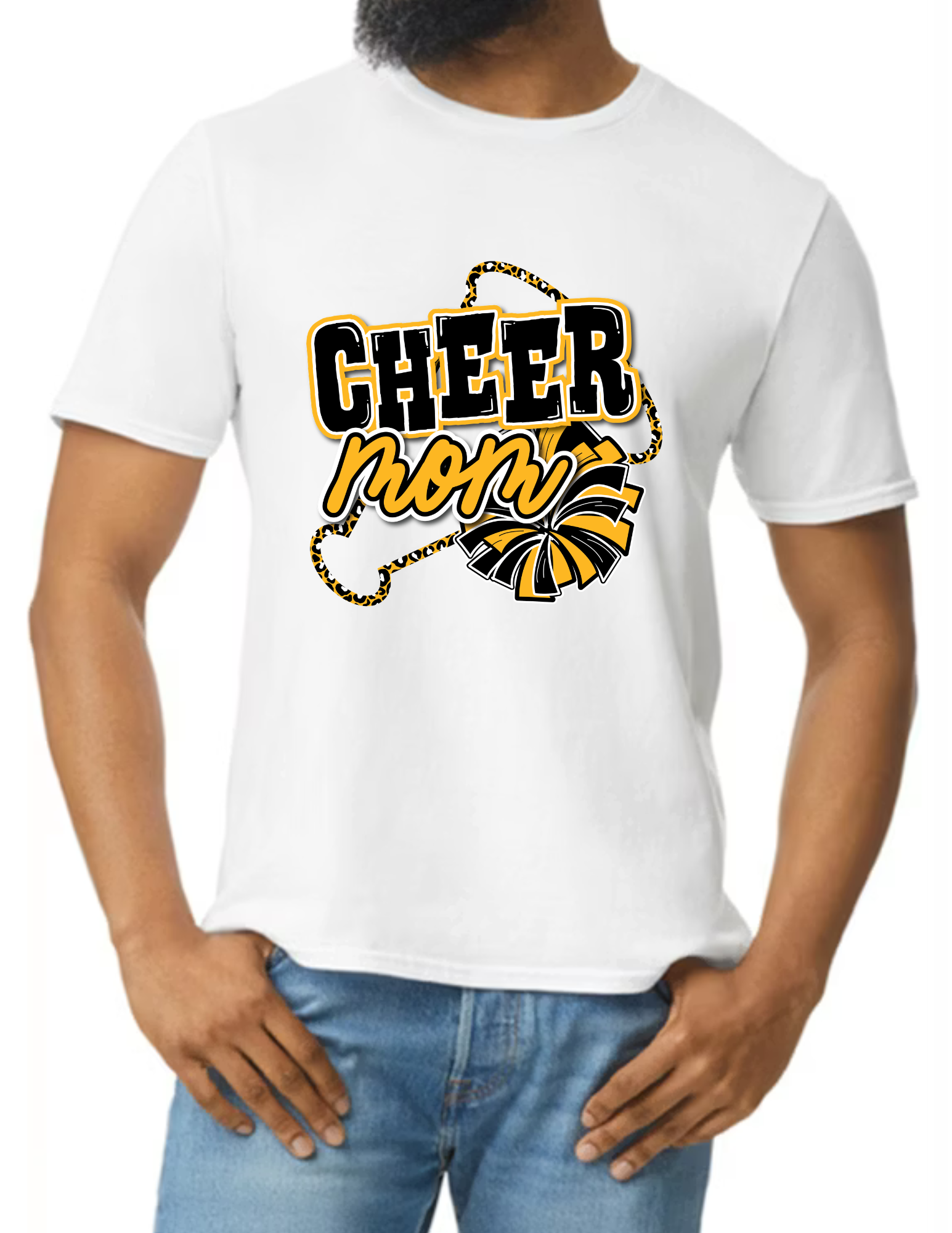 Cheer Mom Megaphone- White