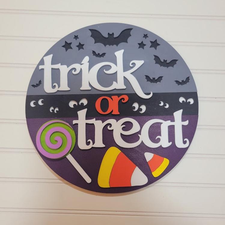 Trick or Treat Round- Paint Party Kit