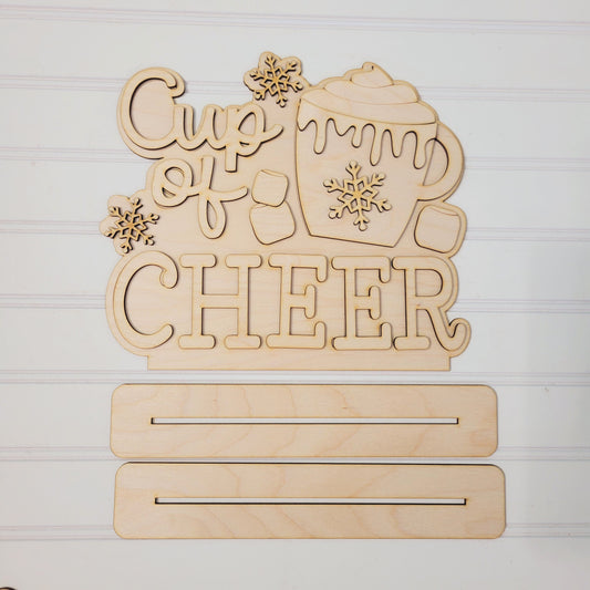 Cup of Cheer Shelf Sitter DIY Blank