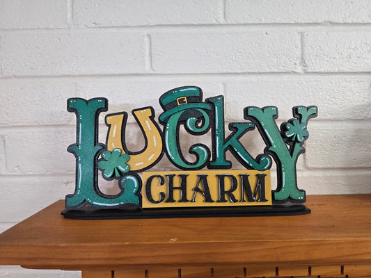 Lucky Charm Shelf Sitter- Paint Party