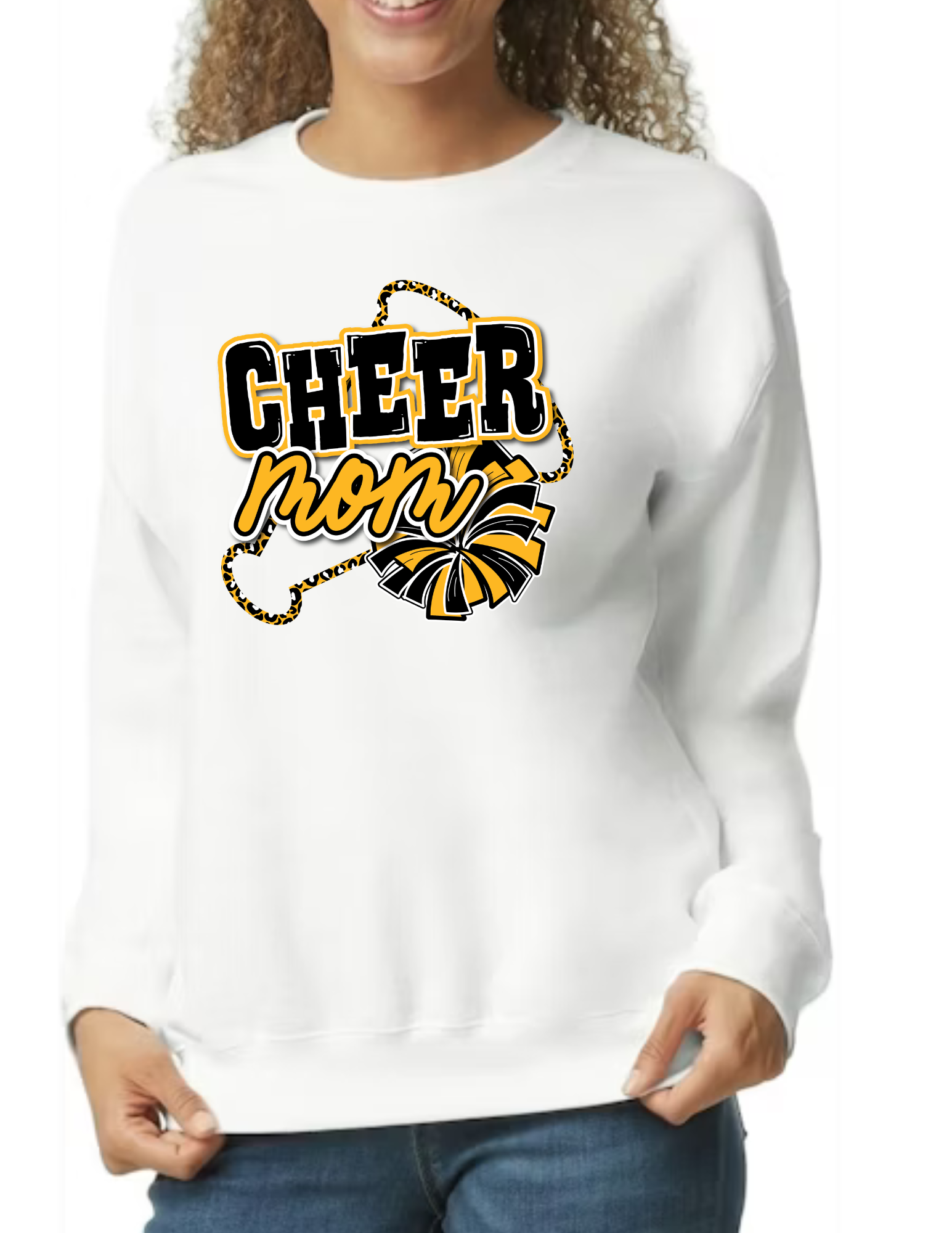 Cheer Mom Megaphone- White
