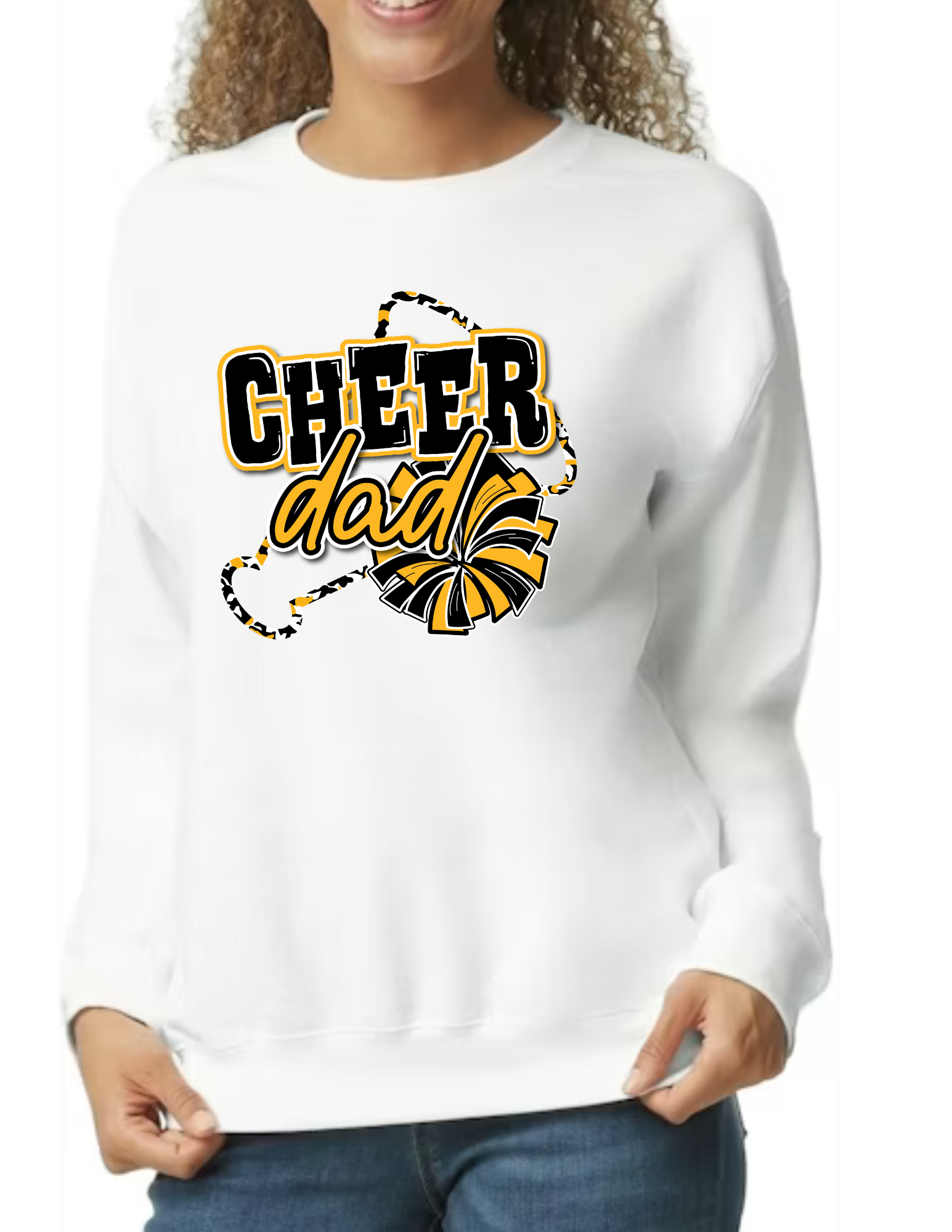 Cheer Dad Megaphone- White
