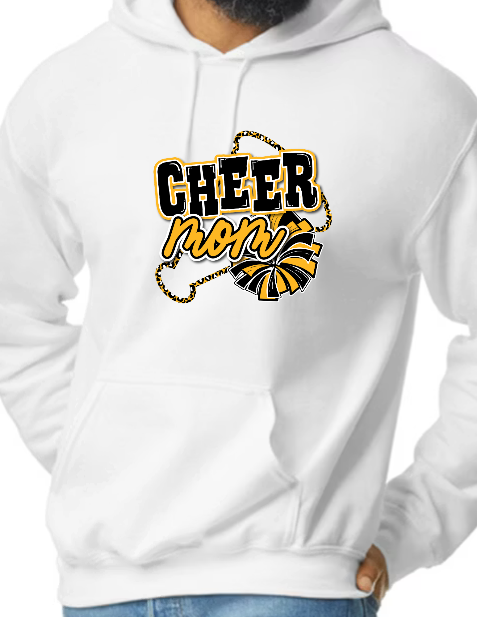 Cheer Mom Megaphone- White