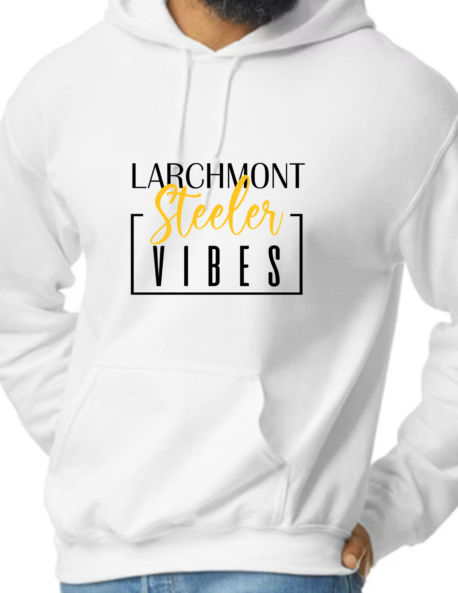 Larchmont Steelers Vibes- White