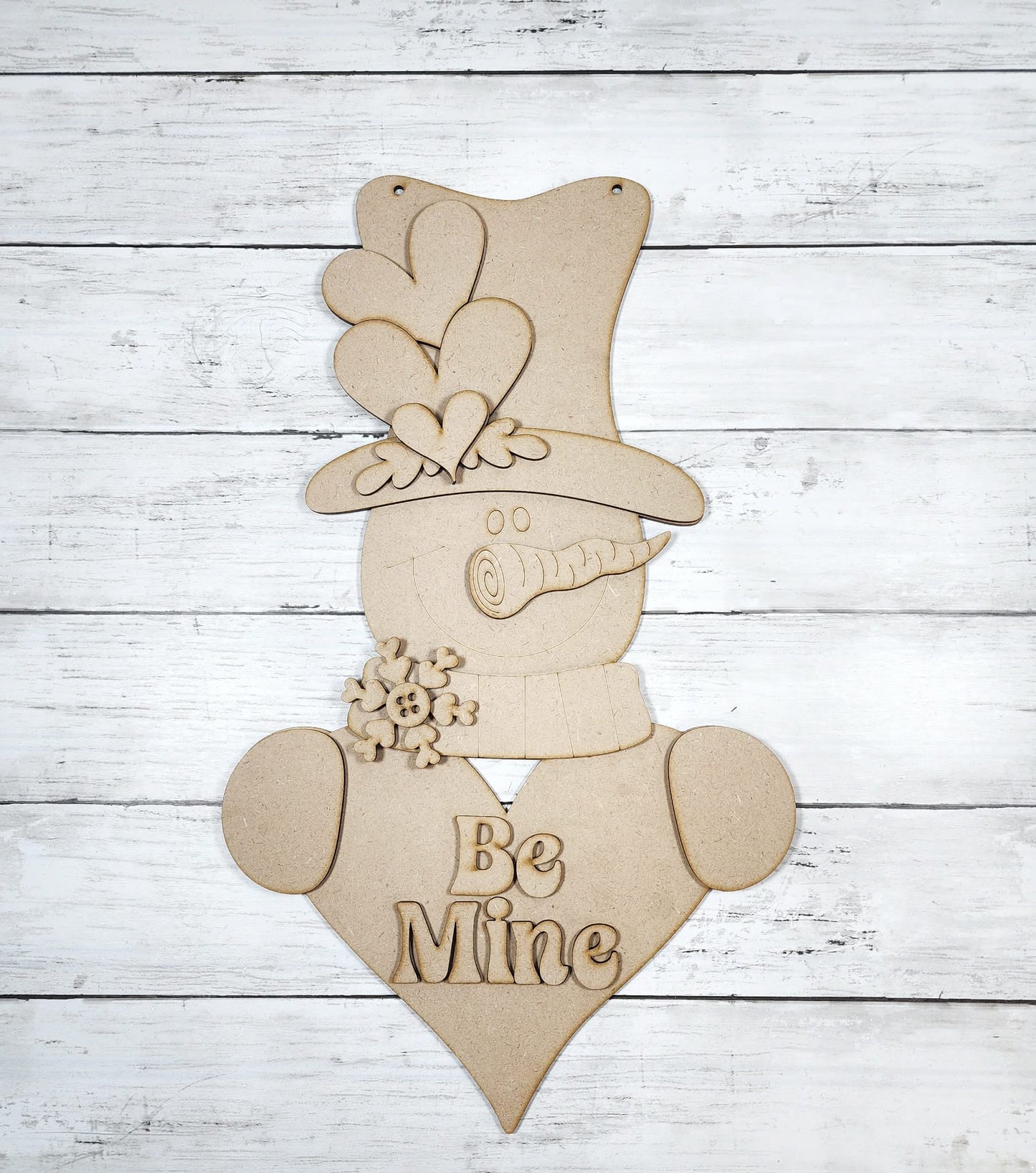 Snowman Valentine Hanger- Paint Party Kit