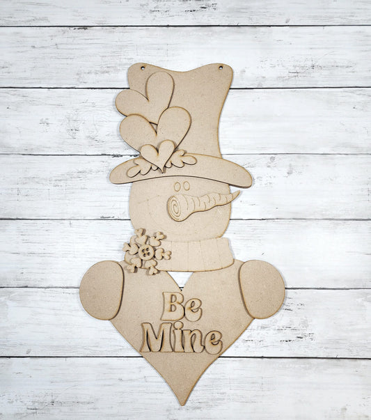 Snowman Valentine Hanger- DIY Blank