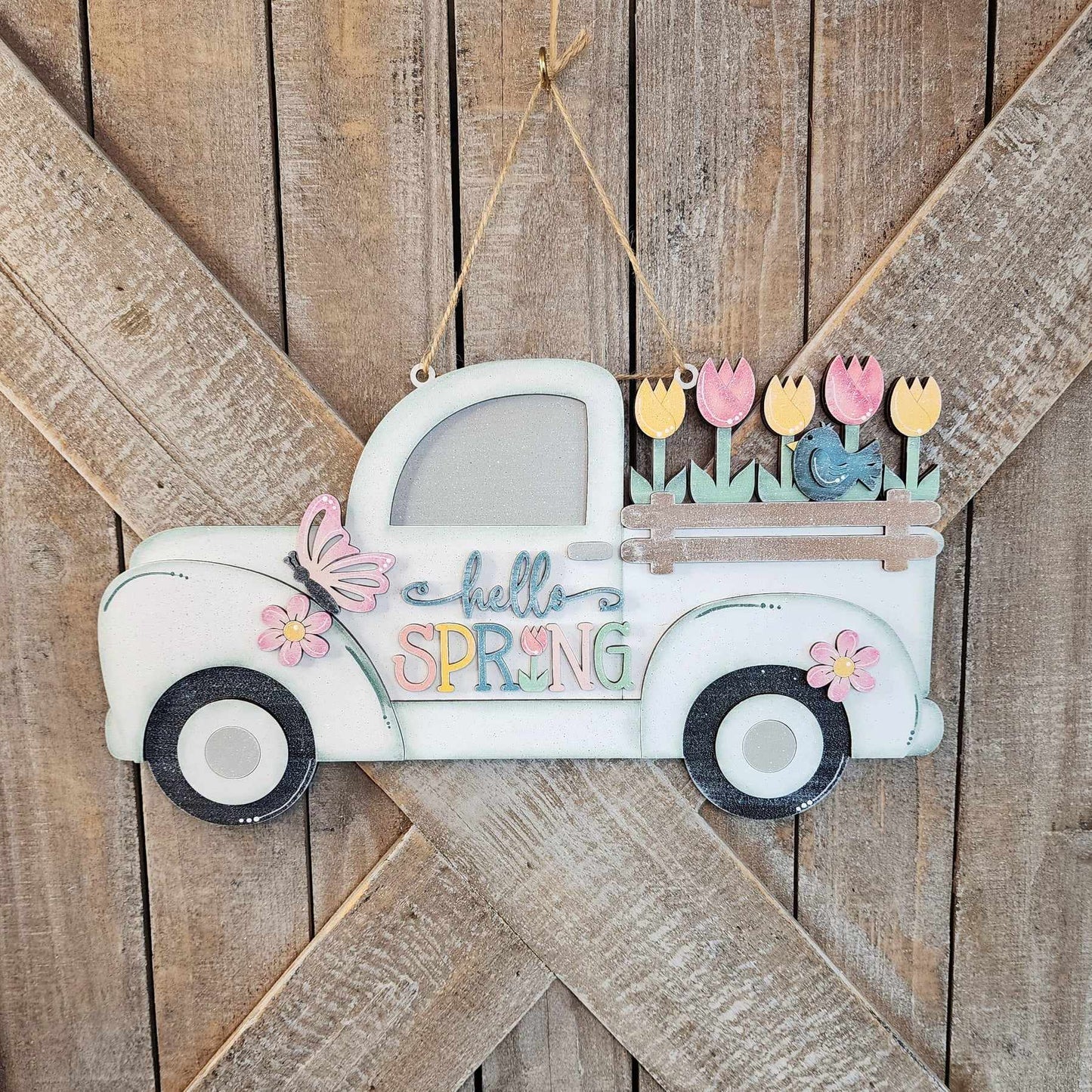 Hello Spring Truck Hanger - Paint Party Kit