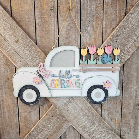Hello Spring Truck Hanger