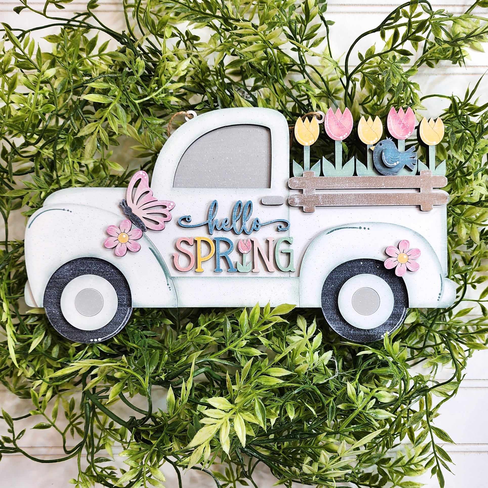 Hello Spring Truck Hanger
