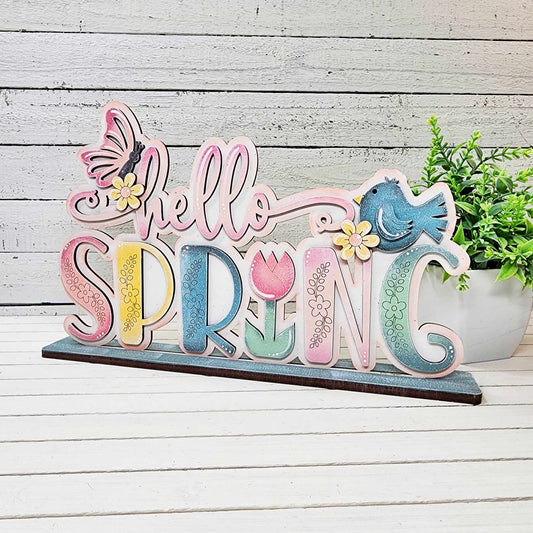 Hello Spring Shelf Sitter- Paint Party