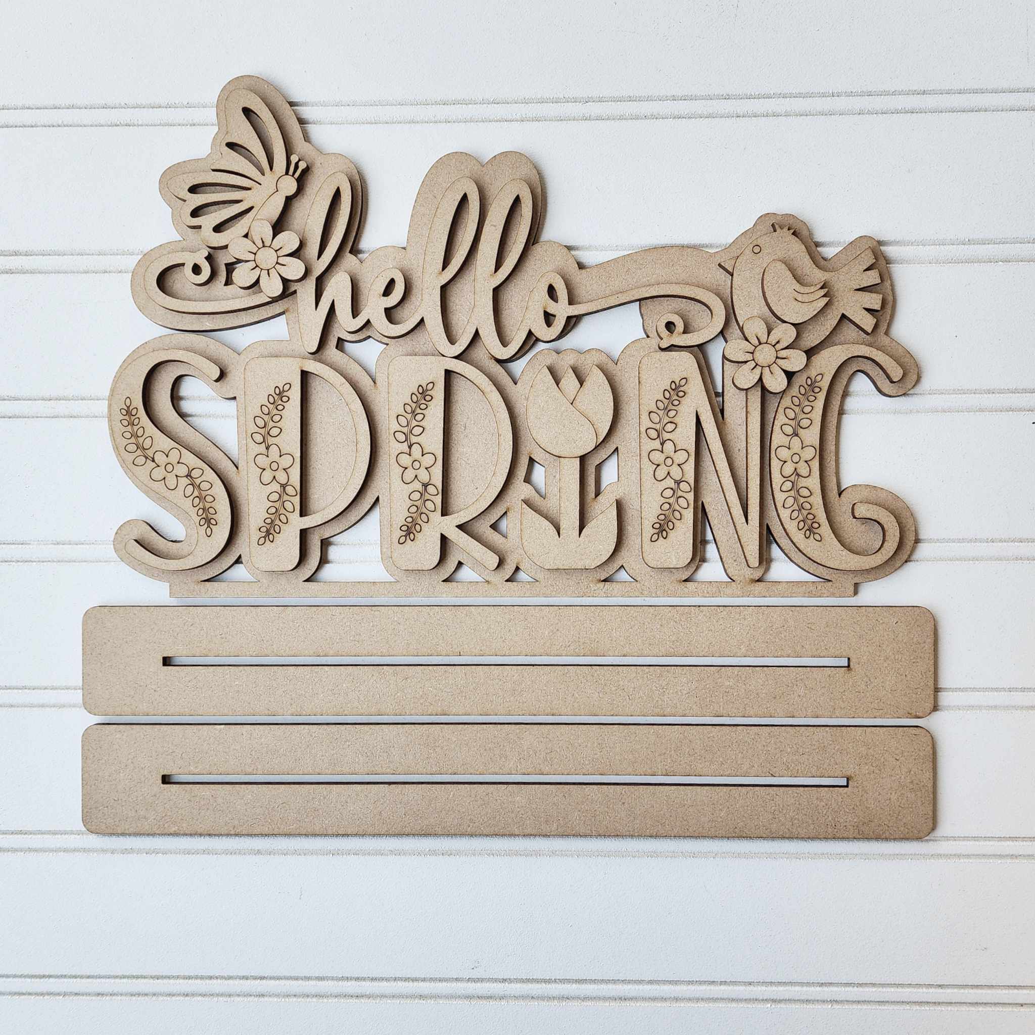 Hello Spring Shelf Sitter- DIY Blank
